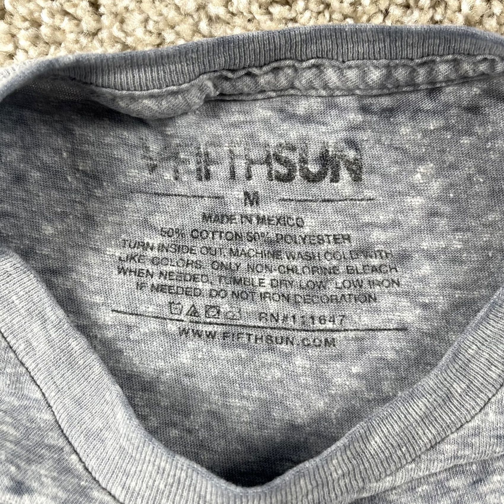 Vintage Fifth Sun Shirt Mens M Gray Rock Roll Soul Microphone Graphic Tee Size US M / EU 48-50 / 2 - 3 Thumbnail