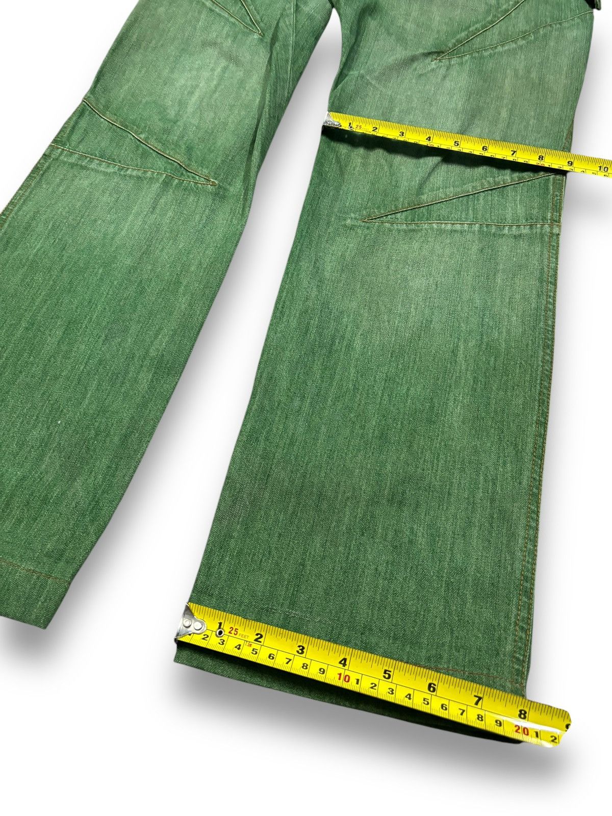 Issey Miyake Avant-Garde Griffin Studio Okinawa Faded Jeans Made in Italy Size US 31 - 18 Thumbnail