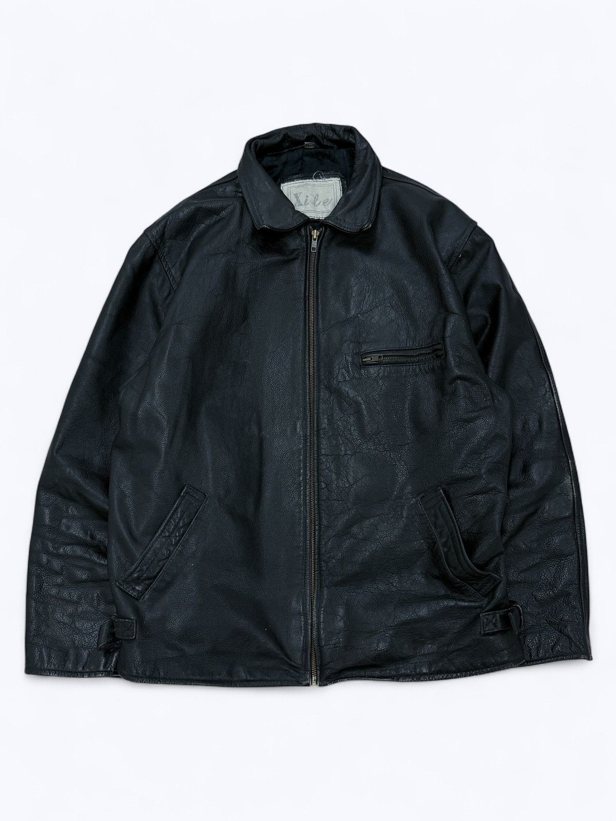 Armani Vintage 90s Armani Style Real Leather Jacket Size US L / EU 52-54 / 3 - 3 Thumbnail