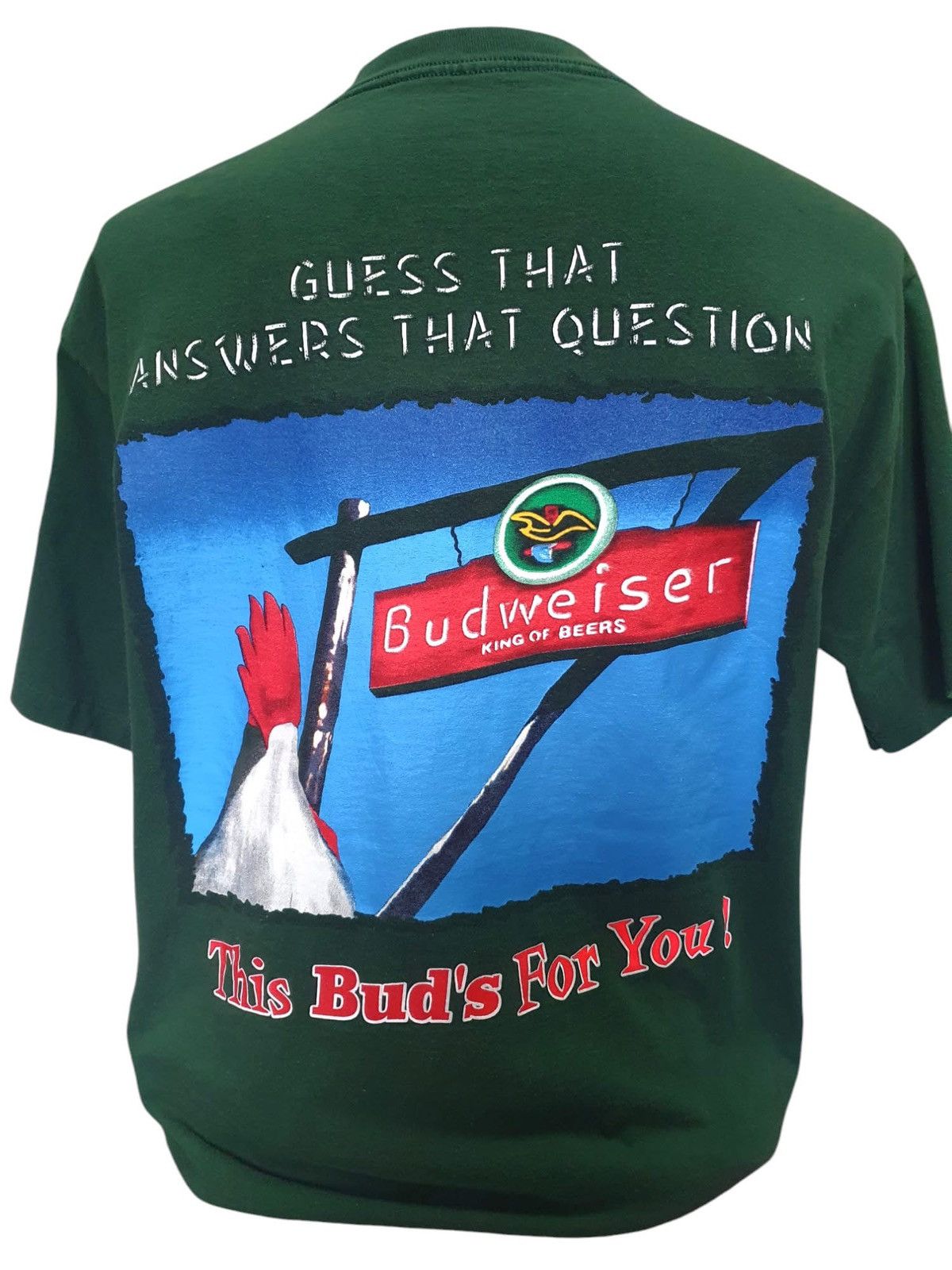 Budweiser × Vintage 90s Budweiser “Chicken Road” Funny Vintage Tee Size US XL / EU 56 / 4 - 3 Thumbnail