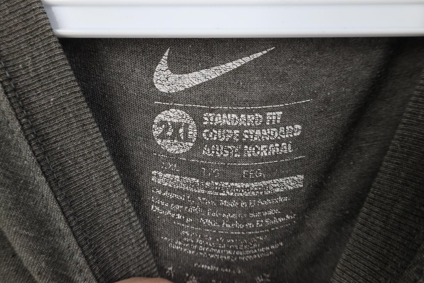 Nike Vintage Y2K Nike Travis Scott Mini Swoosh Knit T-Shirt Gray Size US XXL / EU 58 / 5 - 7 Thumbnail