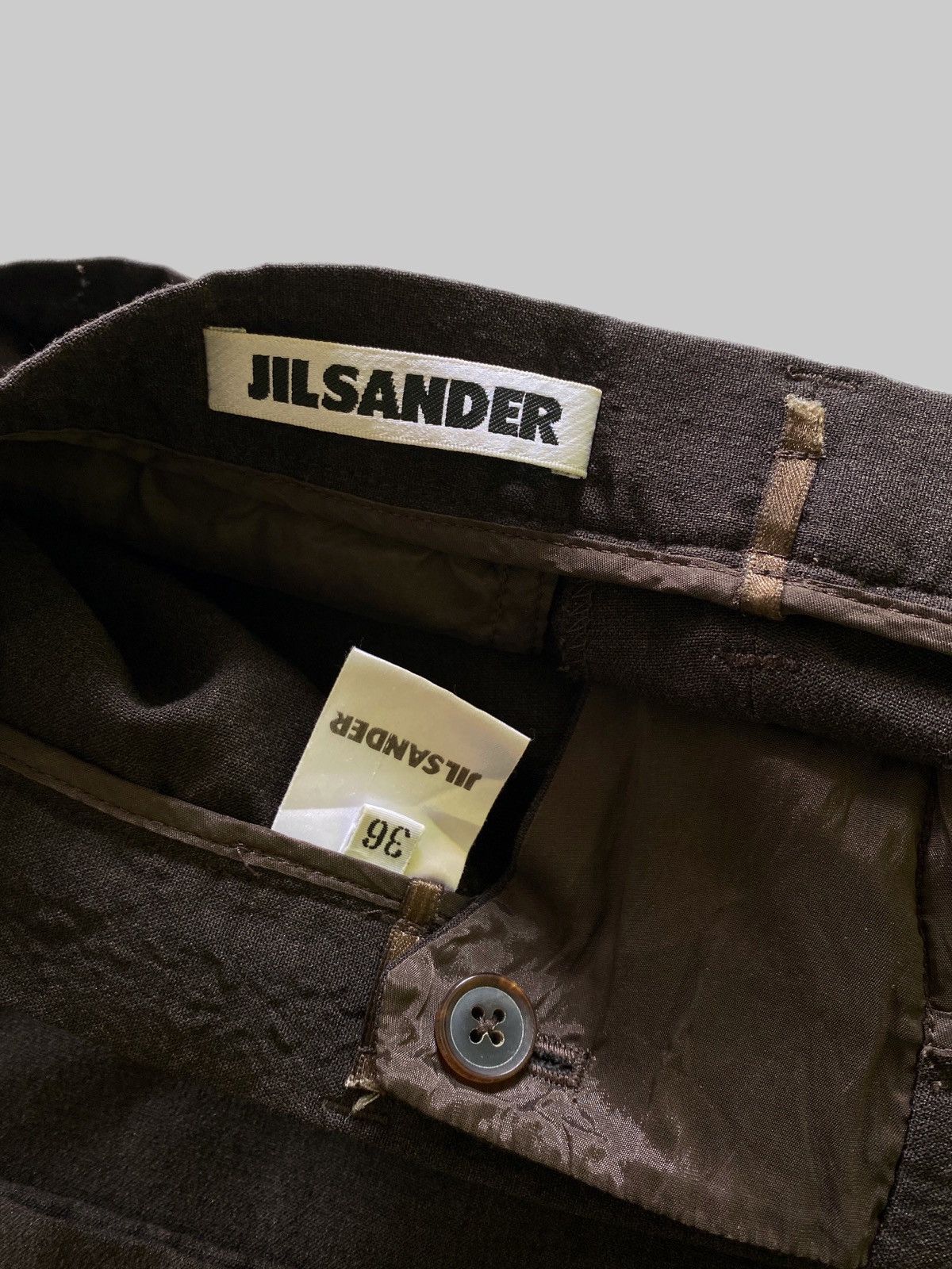 Jil Sander Vintage Jil Sander Wool Pants Size US 29 - 2 Thumbnail