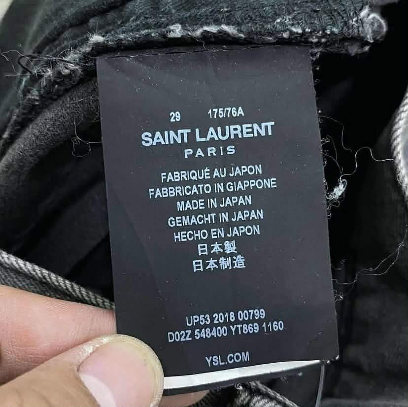 Saint Laurent Paris D02 by Hedi Slimane Size US 28 / EU 44 - 3 Thumbnail