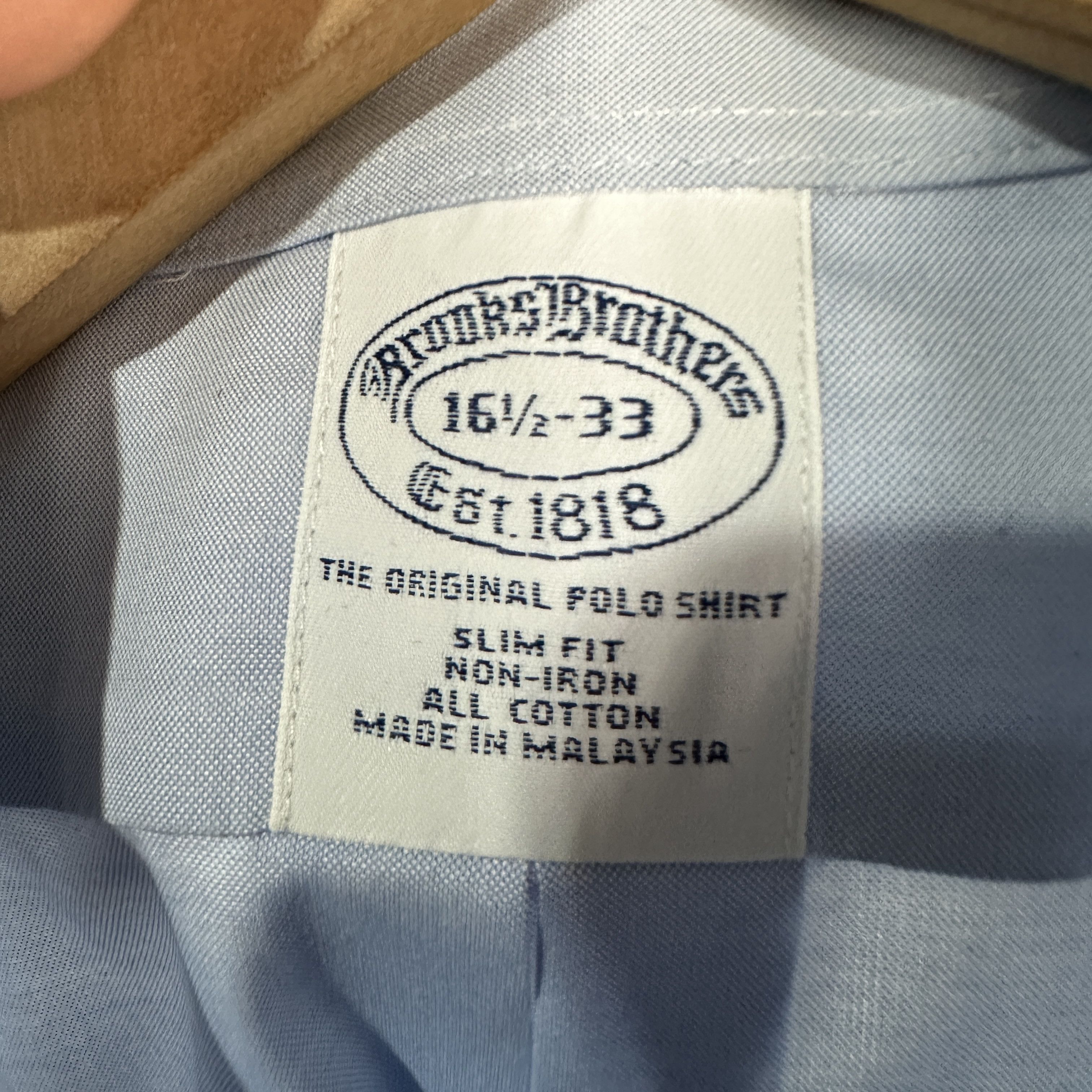 Brooks Brothers Brooks Brothers Dress Shirt Mens 16.5 33 Button Down Size US M / EU 48-50 / 2 - 9 Thumbnail