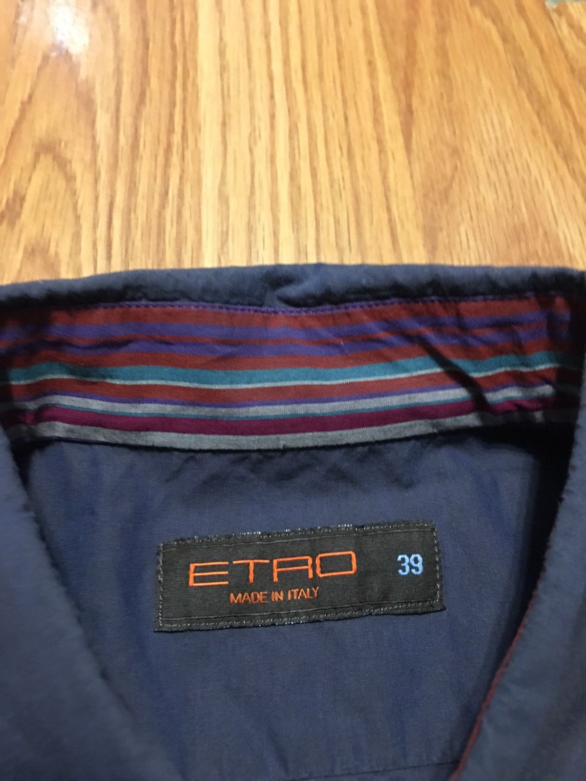 Etro ETRO Milano Blue Mens Shirt Size 39 / M Size US M / EU 48-50 / 2 - 3 Thumbnail