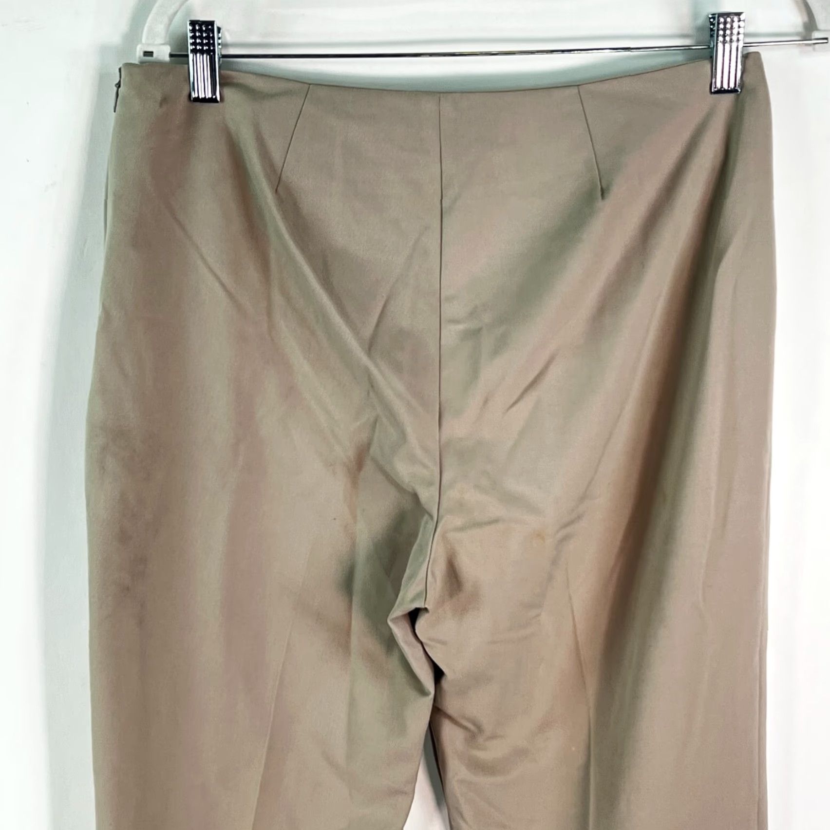 Vintage Evelyn &Arthur Flair Wide Leg High Rise Stretch Tan Pants Women's Size 8 Size 30" / US 8 / IT 44 - 5 Thumbnail