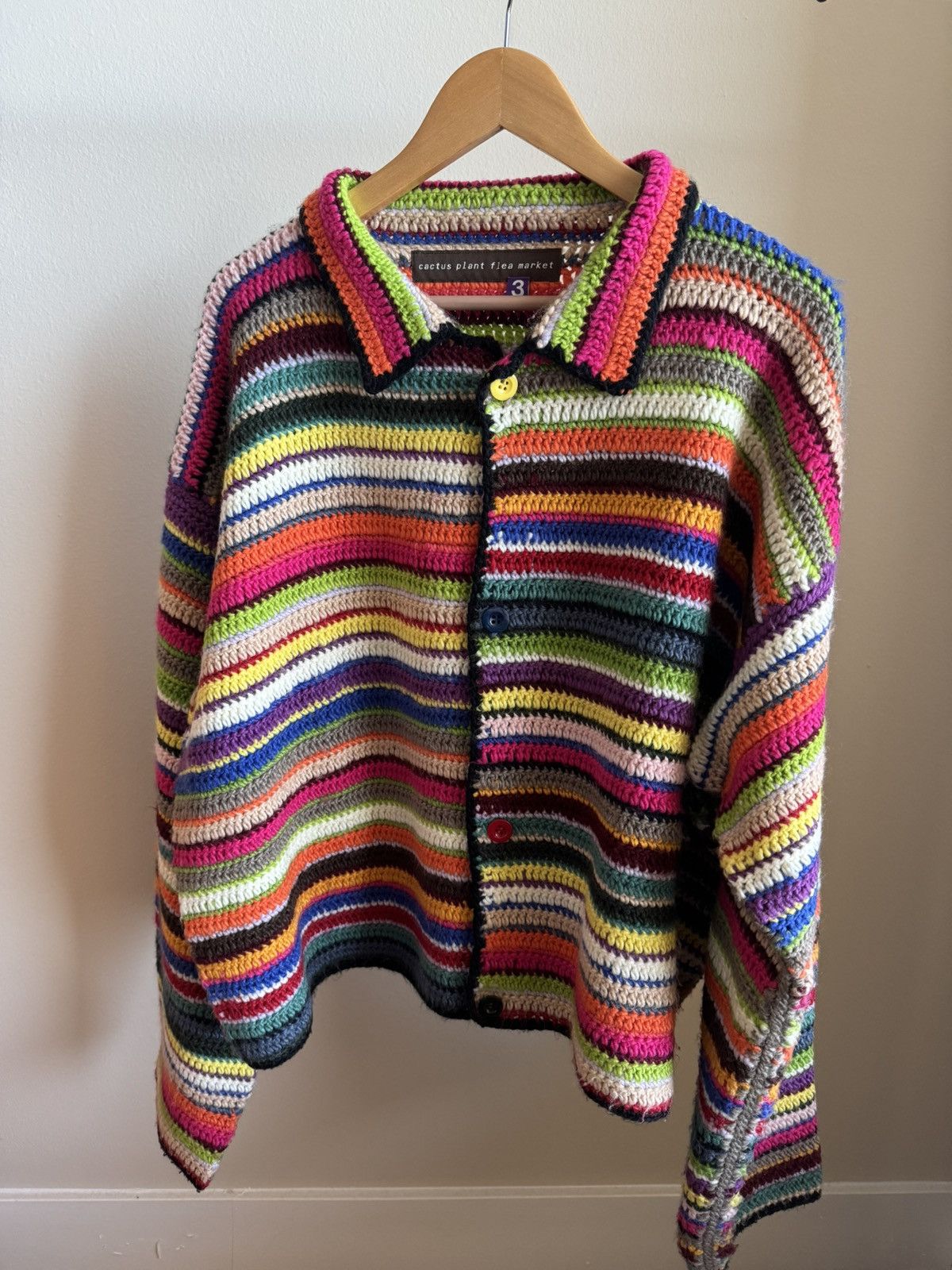 Cactus Plant Flea Market CPFM Crochet Knit Cardigan | Grailed