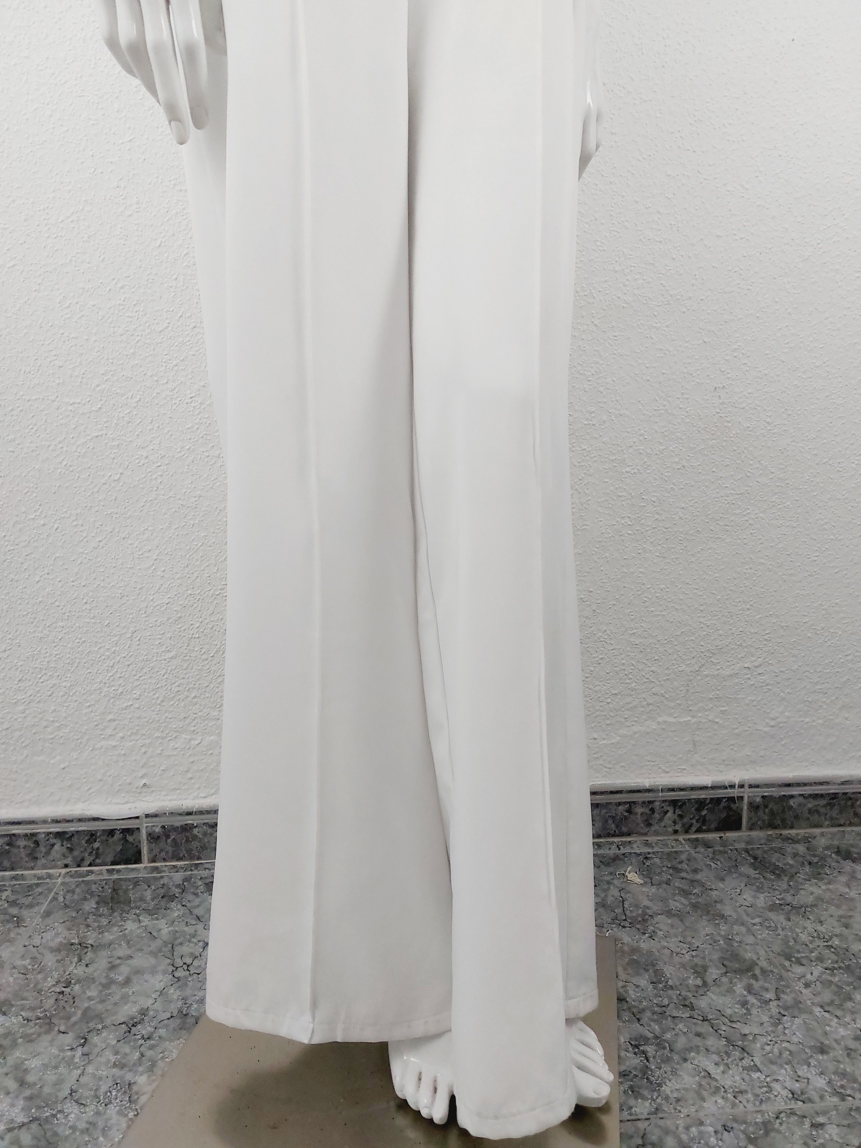 plein sud Plein Sud Faycal Amor White Feather Jumpsuit Dress Size 32" / US 10 / IT 46 - 9 Thumbnail