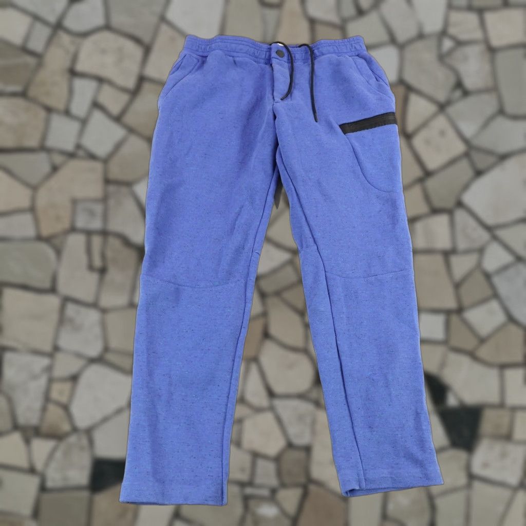 Nike Nike Tech Fleece Pants Men Large Blue Gym Joggers Sweatpants Sweat Nike Pants Tech Fleece Size US 33 - 1 Thumbnail