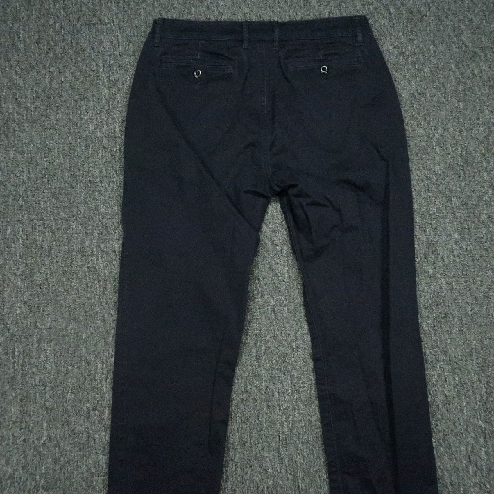 Flint And Tinder Flint and Tinder Pants Men 32x30 Navy Blue Slim Fit 365 Chino Flat Front Trouser Shirt Size US 32 / EU 48 - 5 Thumbnail