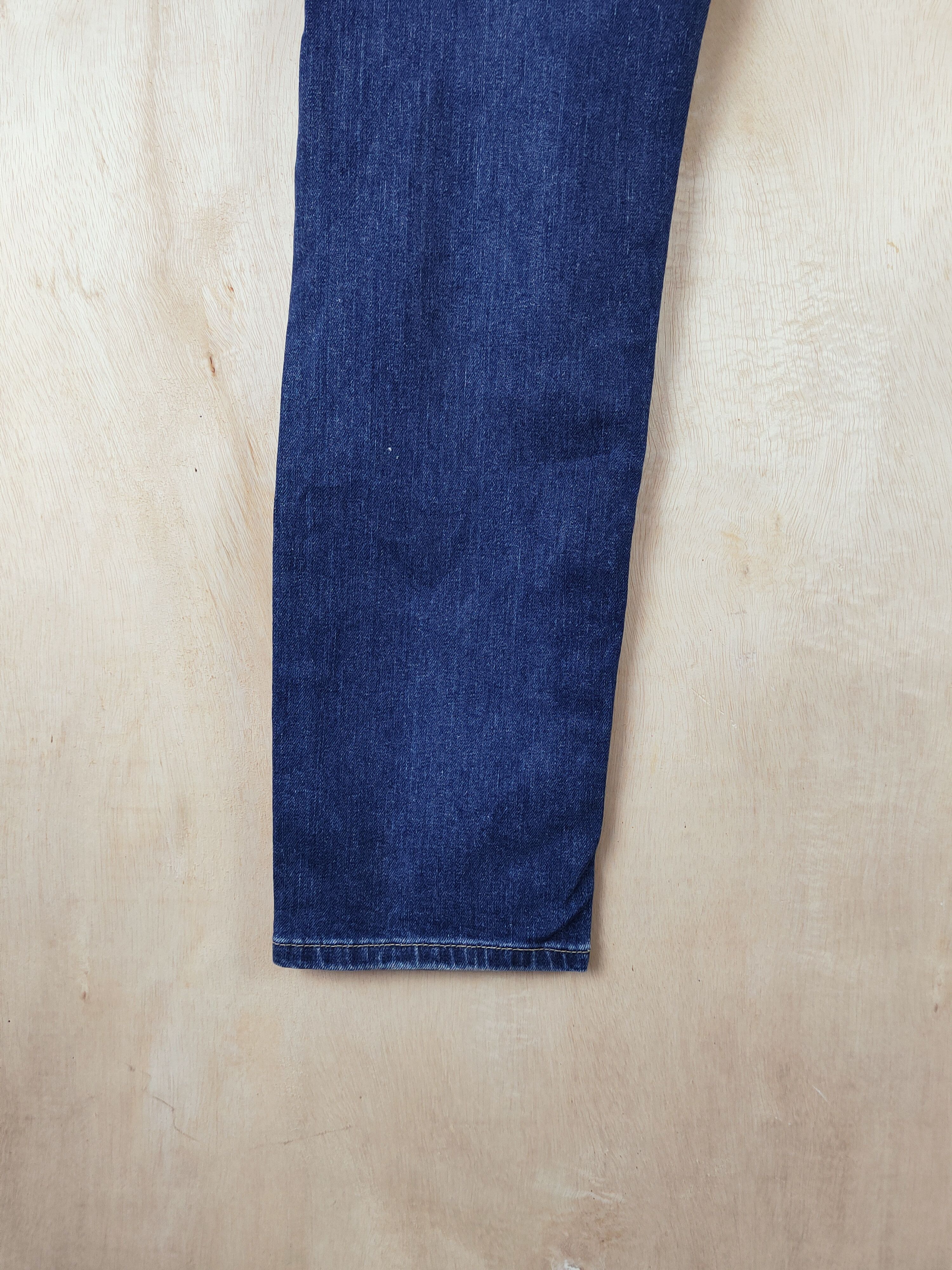 Vintage H&M Dark Blue Distressed Ripped Skinny Jeans #S2658 Size US 34 / EU 50 - 10 Thumbnail