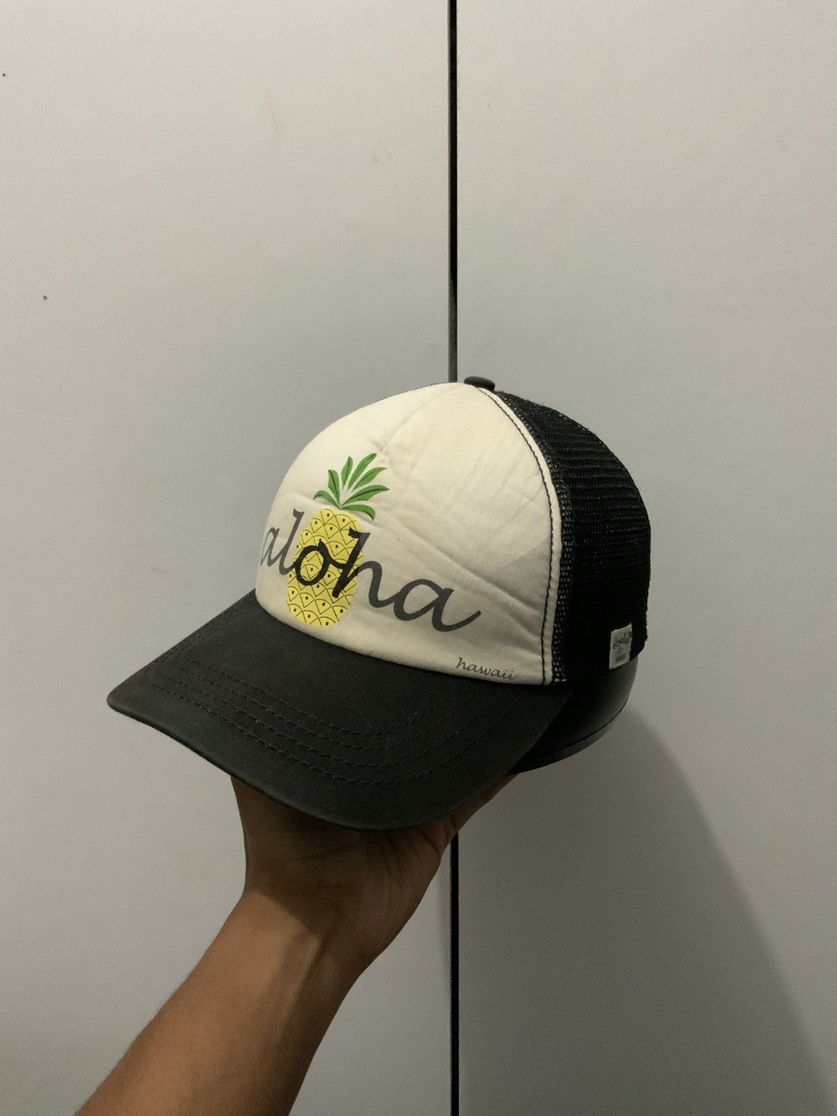 If Six Was Nine Aloha Hawaii Faded Black Trucker Hat Size ONE SIZE - 1 Thumbnail