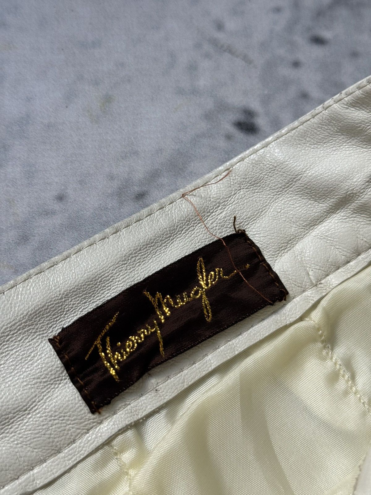 Thierry Mugler 🫨🫨Awesome luxury rare Thierry Mugler leather pants 80-90s Size 32" / US 10 / IT 46 - 9 Thumbnail
