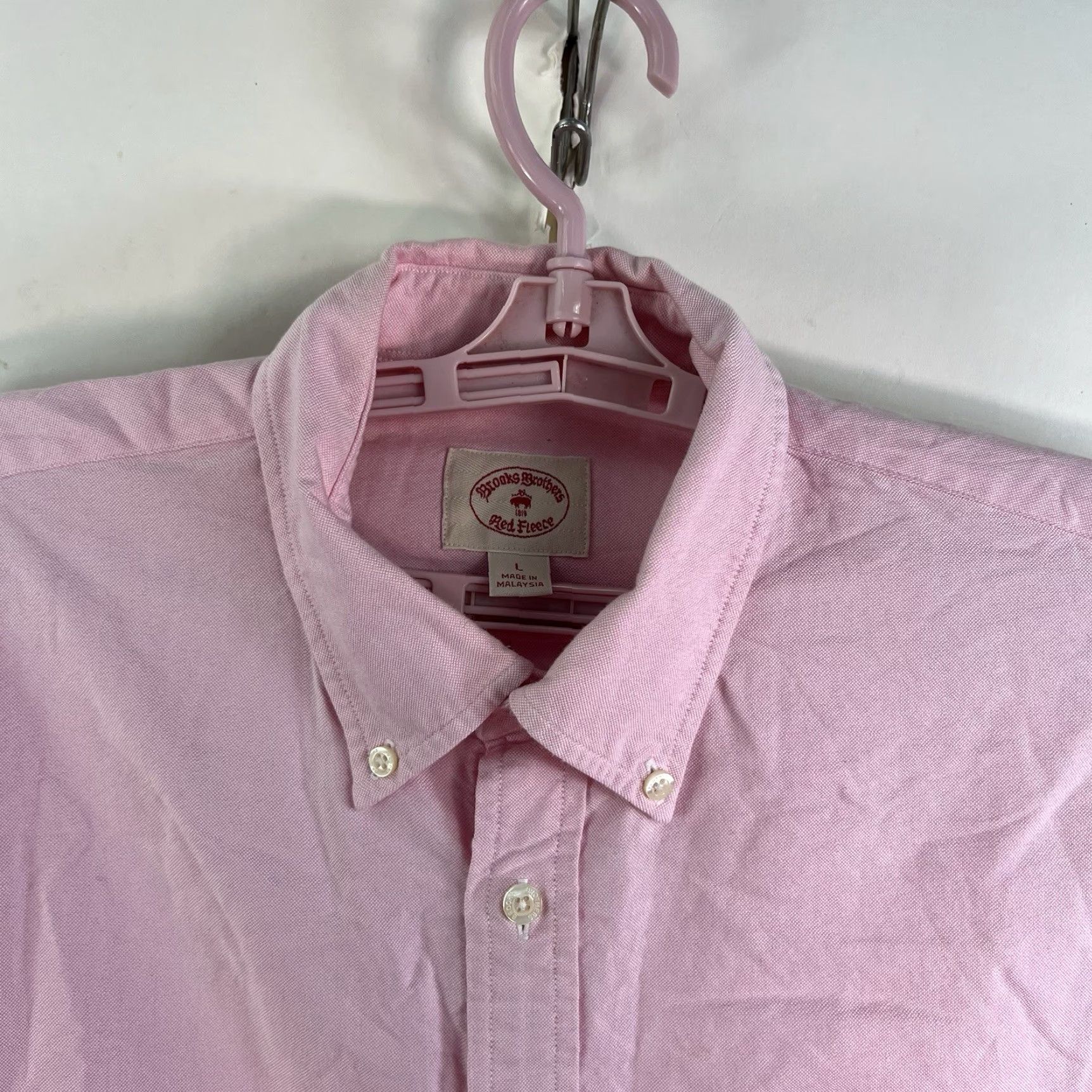 Brooks Brothers VINTAGE Brooks Brothers Red Fleece Button Down Shirt Men L Pink Long Sleeve Size US L / EU 52-54 / 3 - 3 Thumbnail