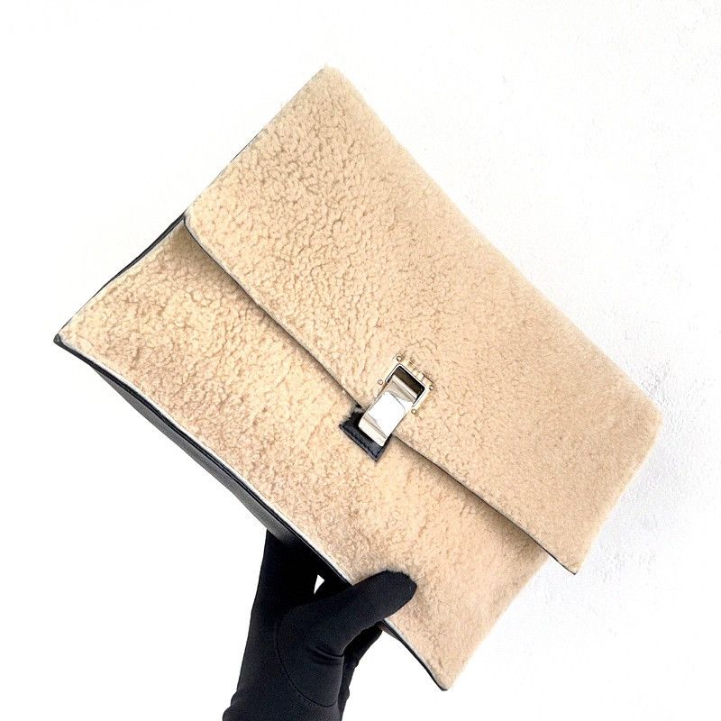 Proenza Schouler Proenza Schouler Real Wool Clutch Bag Size ONE SIZE - 9 Thumbnail