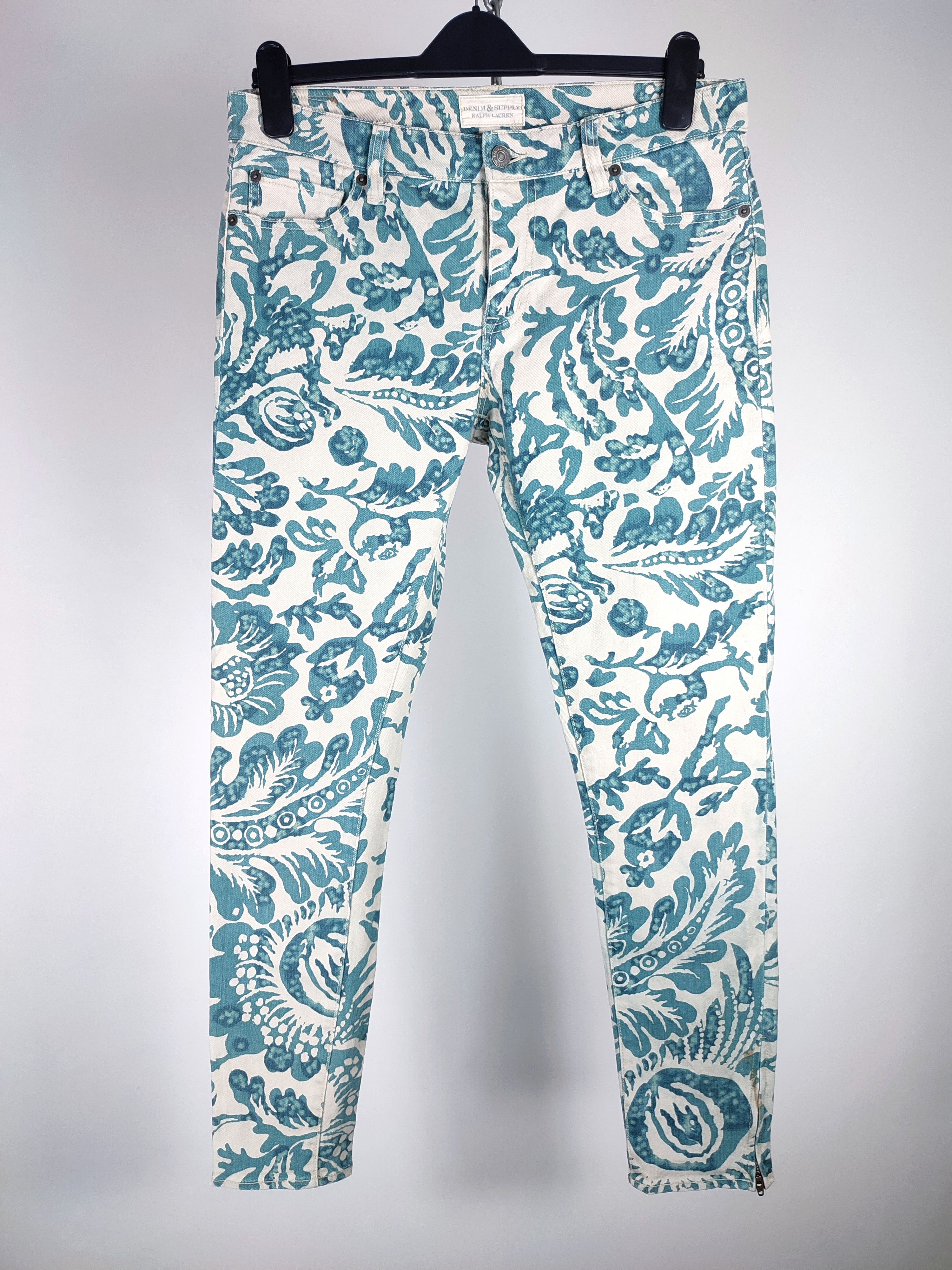 Denim & Supply Ralph Lauren Polo Ralph Lauren floral print slim denim pants Size 30" / US 8 / IT 44 - 1 Thumbnail
