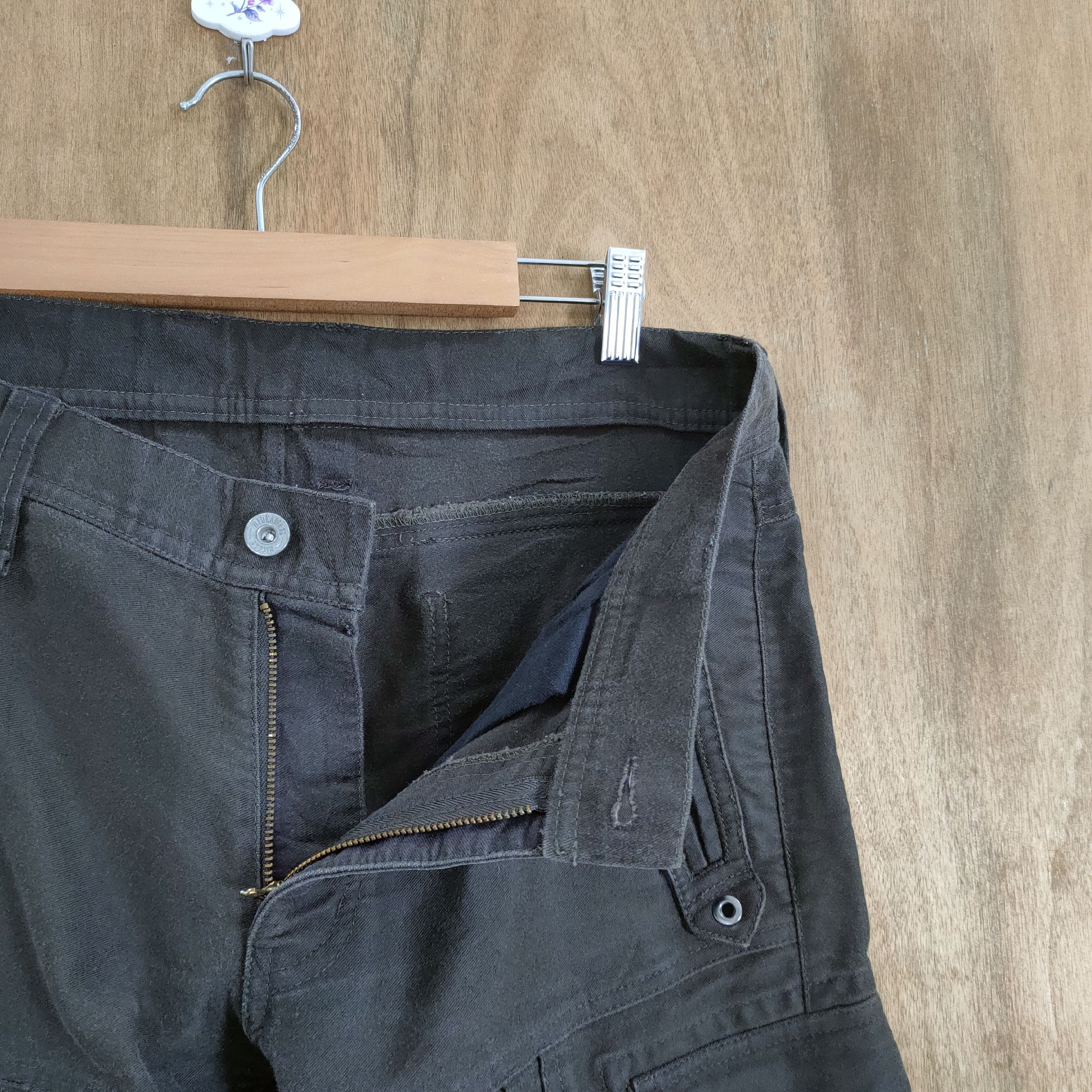 Japanese Brand VINTAGE NICOLE FLARE BROWN BONDAGE CARGO PANTS Size US 32 / EU 48 - 8 Thumbnail