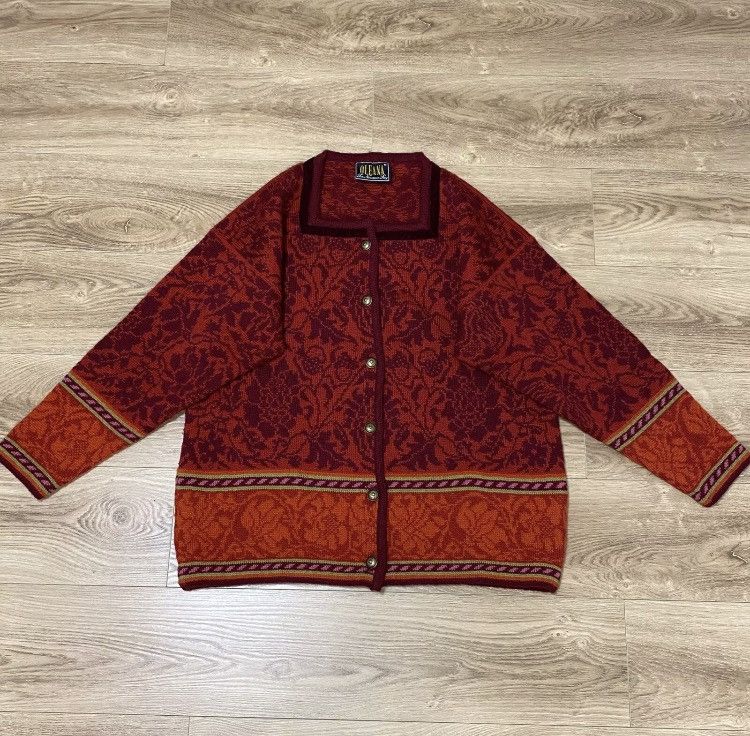 Dale Of Norway × Designer × Vintage Oleana women Norway button up wool cardigan Size M / US 6-8 / IT 42-44 - 2 Thumbnail