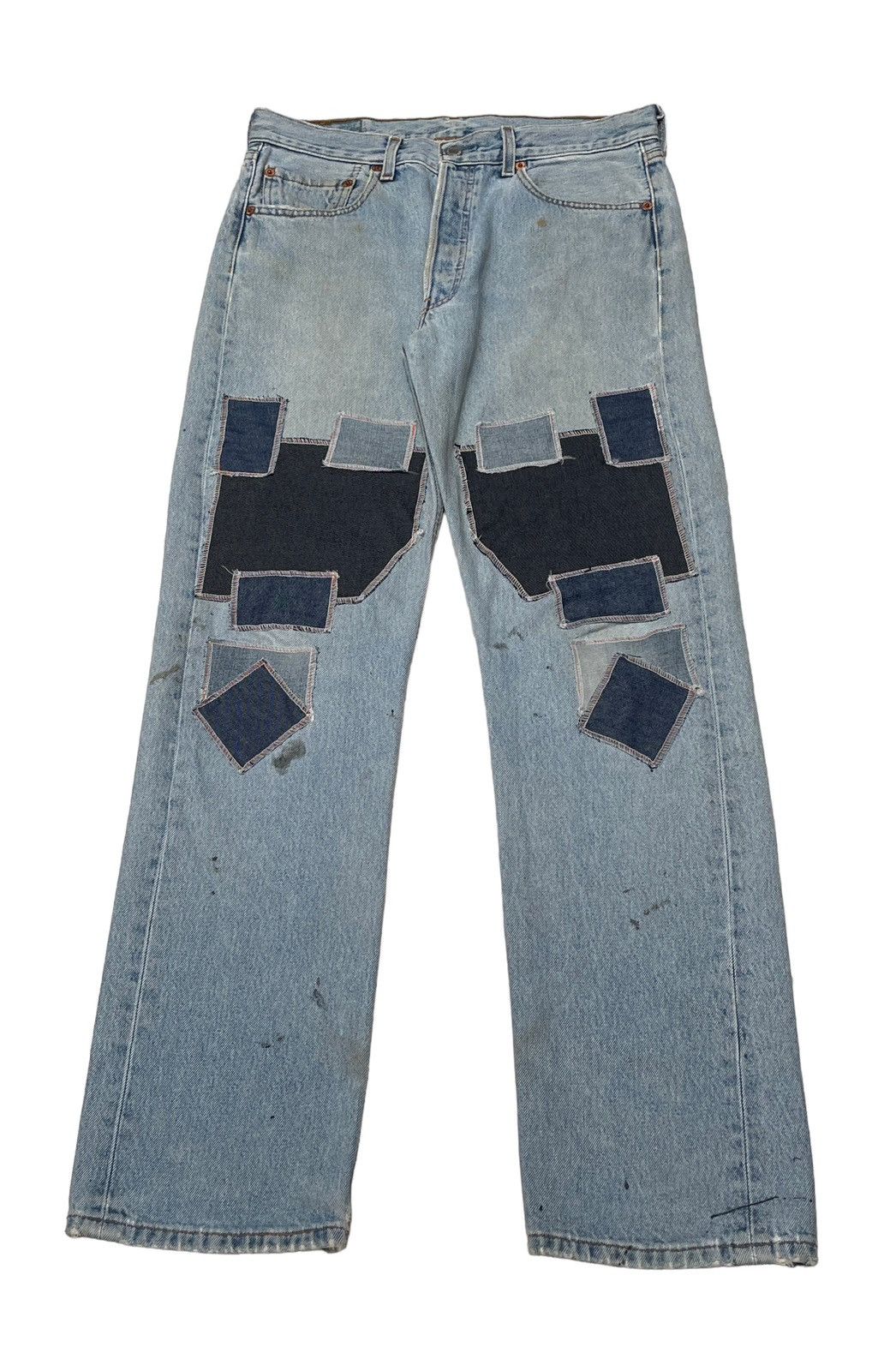 Vintage Brand Levi’s Made In Usa Patchwork Jeans 1990s