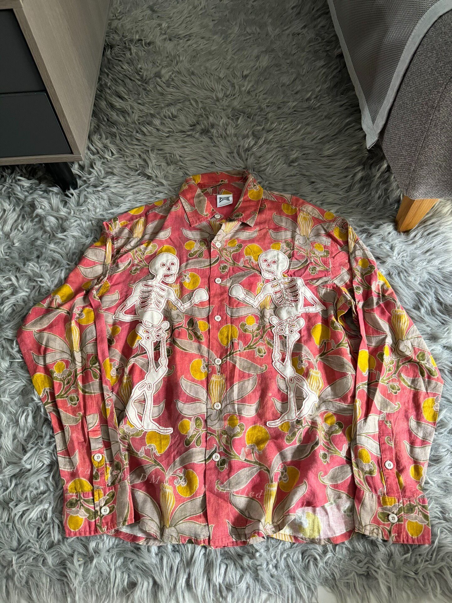 Vintage Hawaiian Skull Print Shirt Size US M / EU 48-50 / 2 - 1 Thumbnail