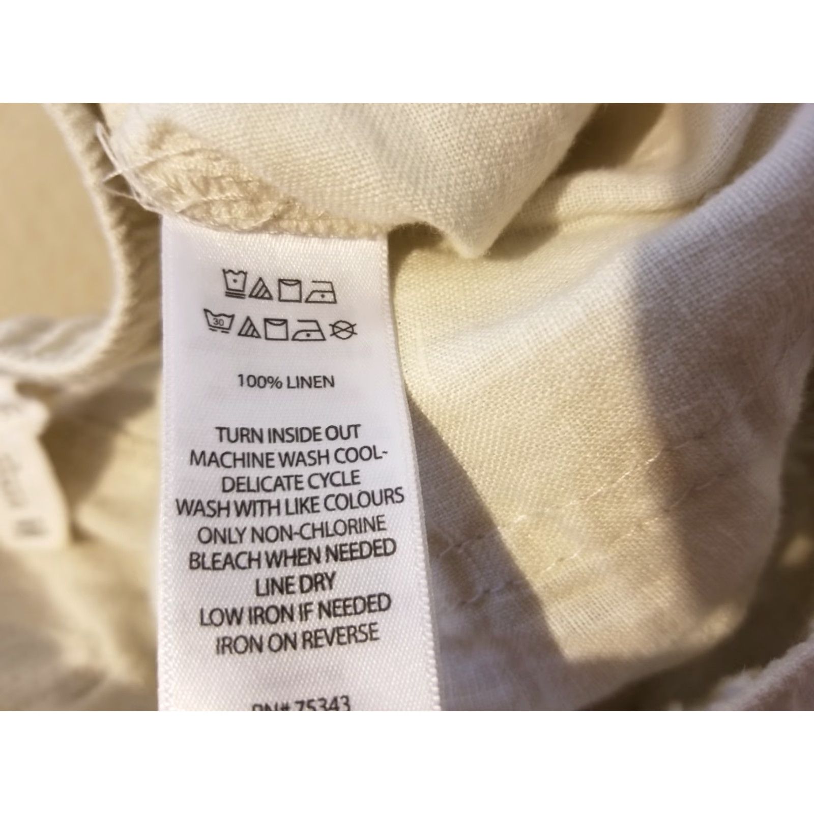 Nicole Miller Womens Nicole Miller Linen Dress Pants S Small Khaki Slack Trouser Beige Pockets Dress Pants Summer Spring Fall Mens Womens Size 28" / US 6 / IT 42 - 4 Thumbnail