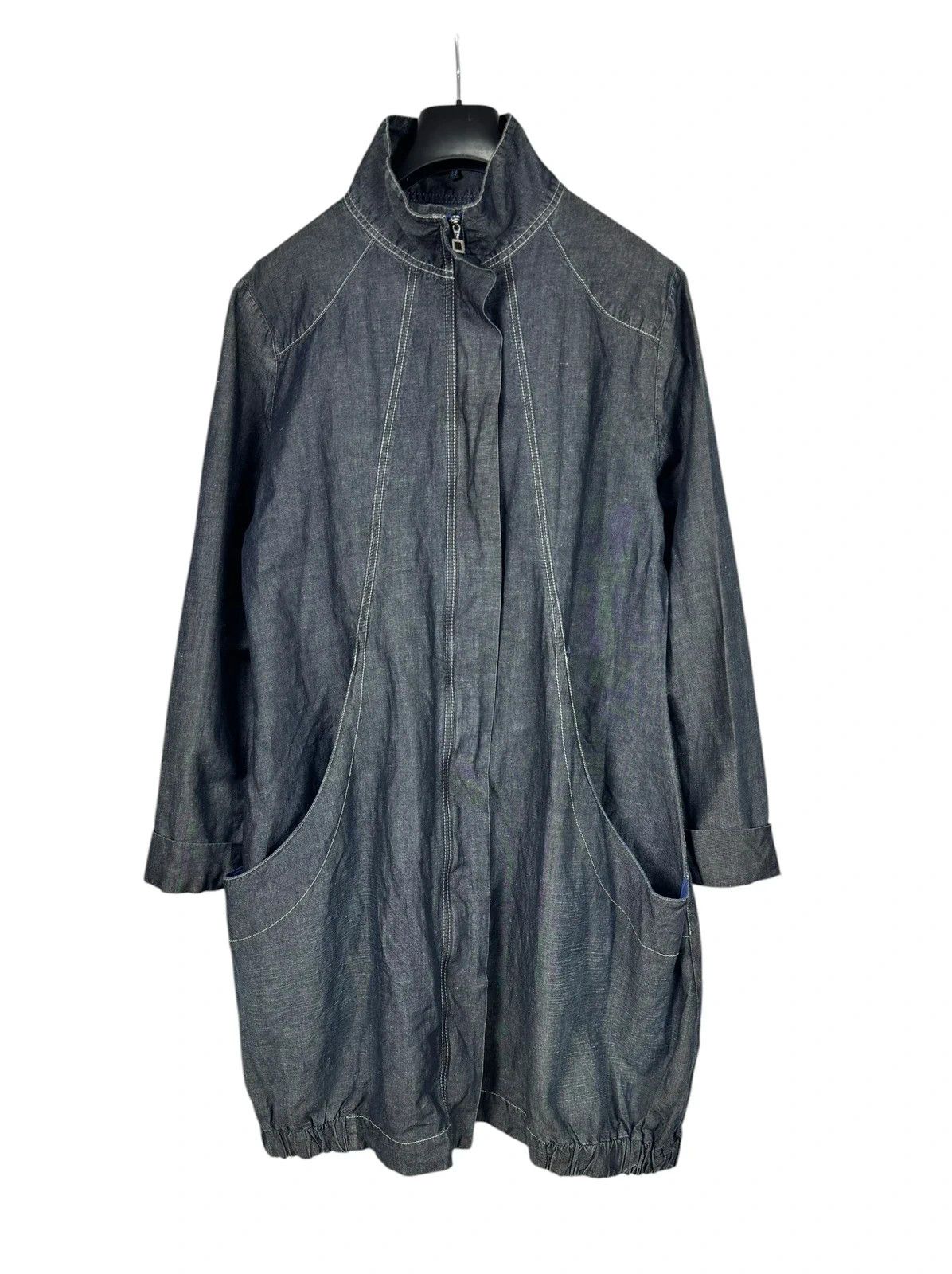 Sarah Pacini Sarah Pacini Cotton Linen Coat size T3 Size L / US 10 / IT 46 - 11 Thumbnail