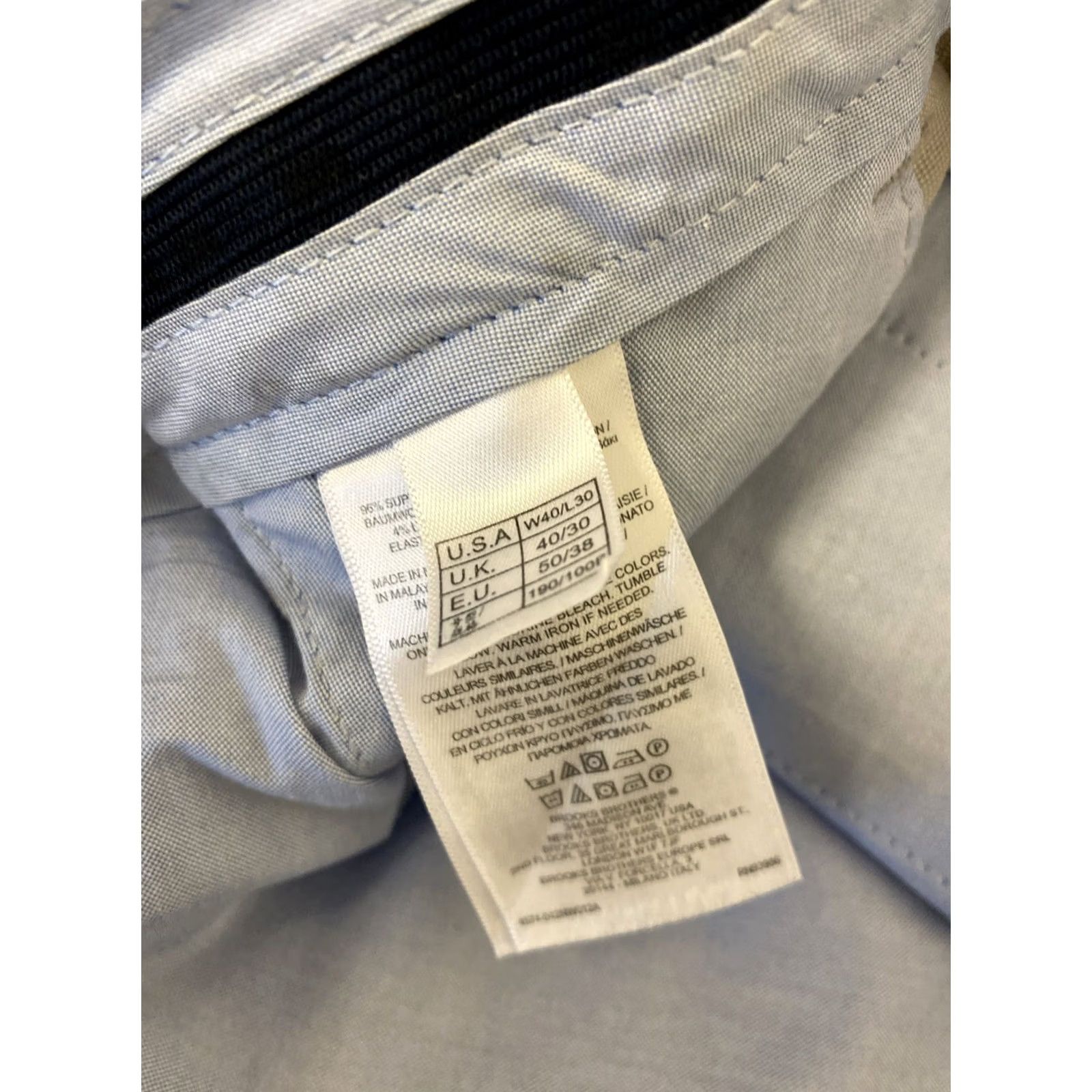 Brooks Brothers Brooks Brothers Chino Pants Men's 40x30 Light Gray Twill Clark Fit Advantage Chino Straight Leg Casual Shirt? Size US 40 / EU 56 - 4 Thumbnail