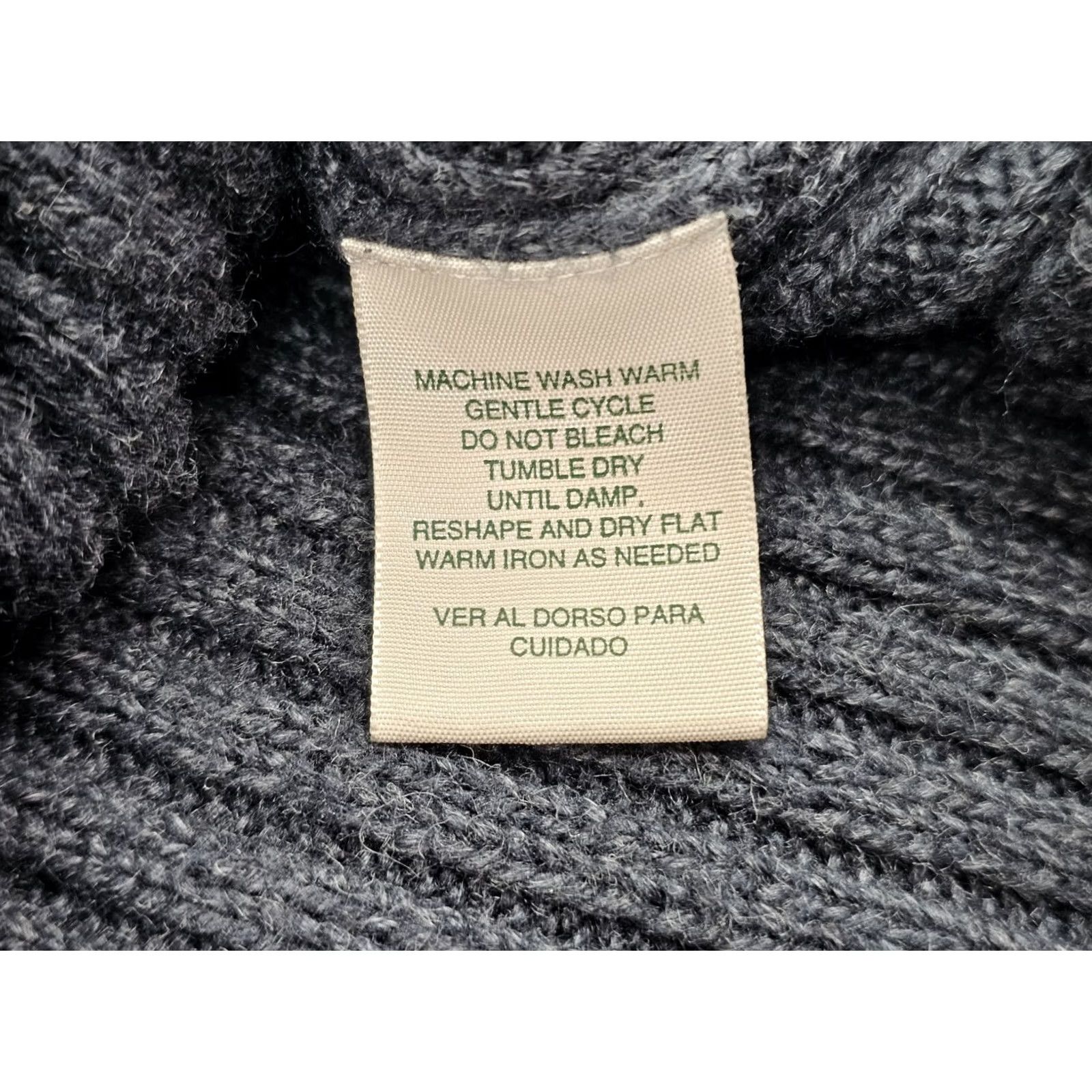 Vintage VINTAGE St. Johns Bay Sweater Men XL Tall Charcoal Gray Ribbed Knit Fisherman Size US XL / EU 56 / 4 - 3 Thumbnail