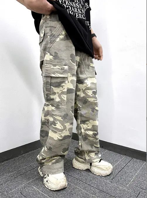 Jean American retro heavy duty multi-pocket camouflage cargo jean Size US 32 / EU 48 - 3 Thumbnail