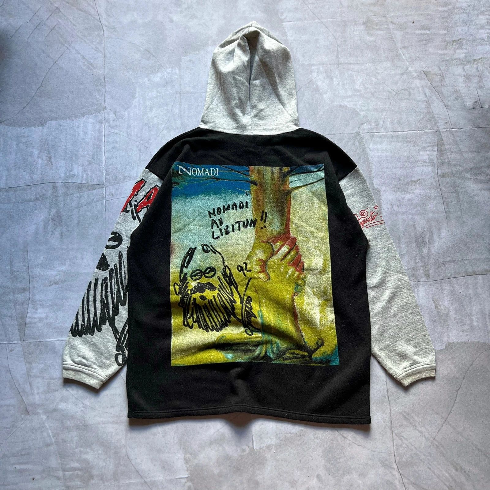 Band Tees vintage 1992 I Nomadi Augusto Daolio hoodie sweatshirt 90s 80s band tee rocker retro tour group Size US XL / EU 56 / 4 - 10 Thumbnail