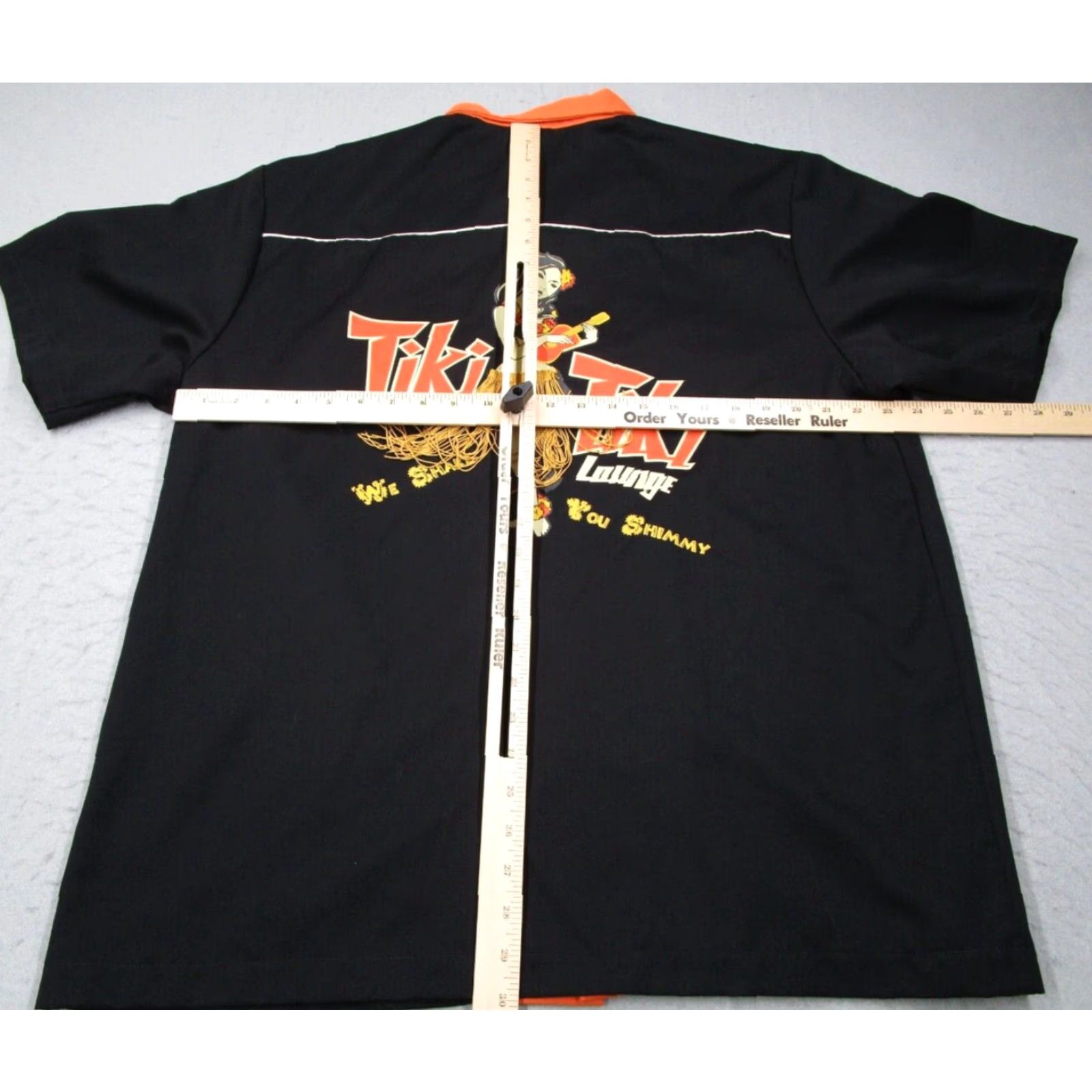 Vintage Cruisin USA Mens Large Black Button-Up Shirt - Vintage? No - 50s 60s Hawaiian Tiki Hula Girl Bowling Graphic Theme, City, Retro, Rock, Tropical Size US L / EU 52-54 / 3 - 6 Thumbnail