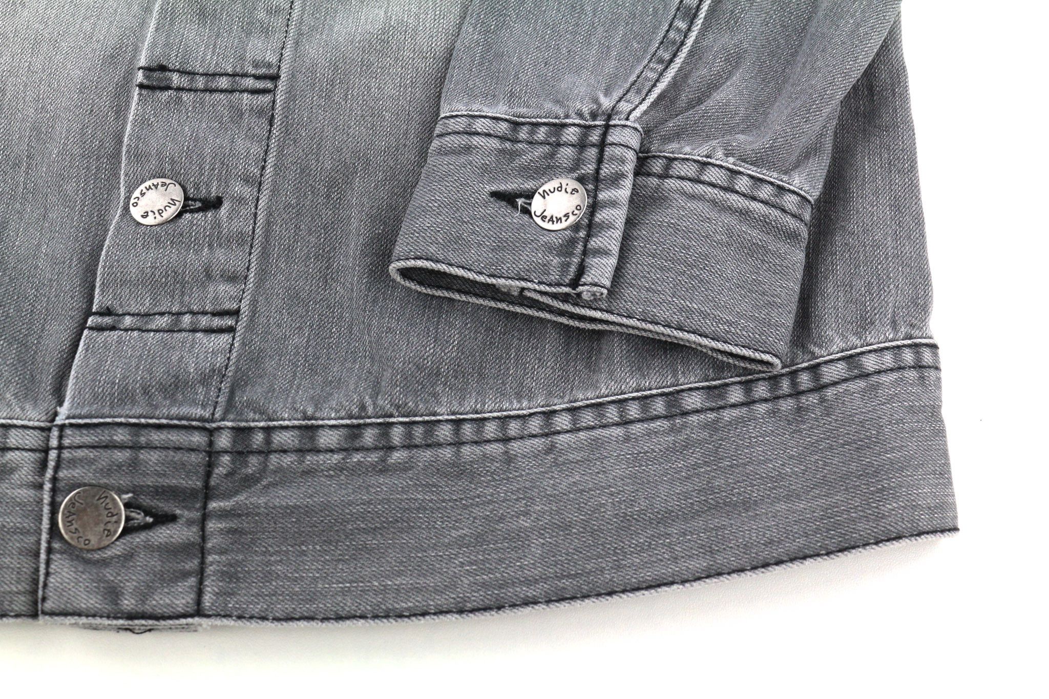Nudie Jeans CONNY S Sunbleached Black Grey Jacket 81620 Size US S / EU 44-46 / 1 - 5 Thumbnail