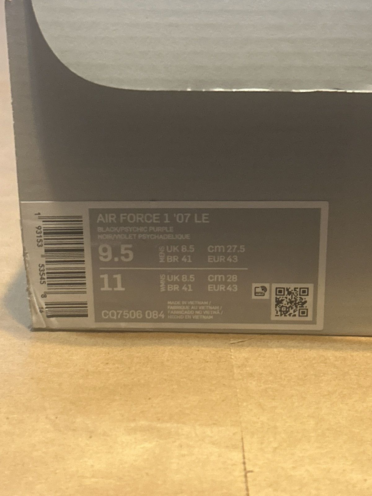 Nike Nike Air force 1 Low ‘Shibuya Black’ Size US 9.5 / EU 42-43 - 10 Thumbnail