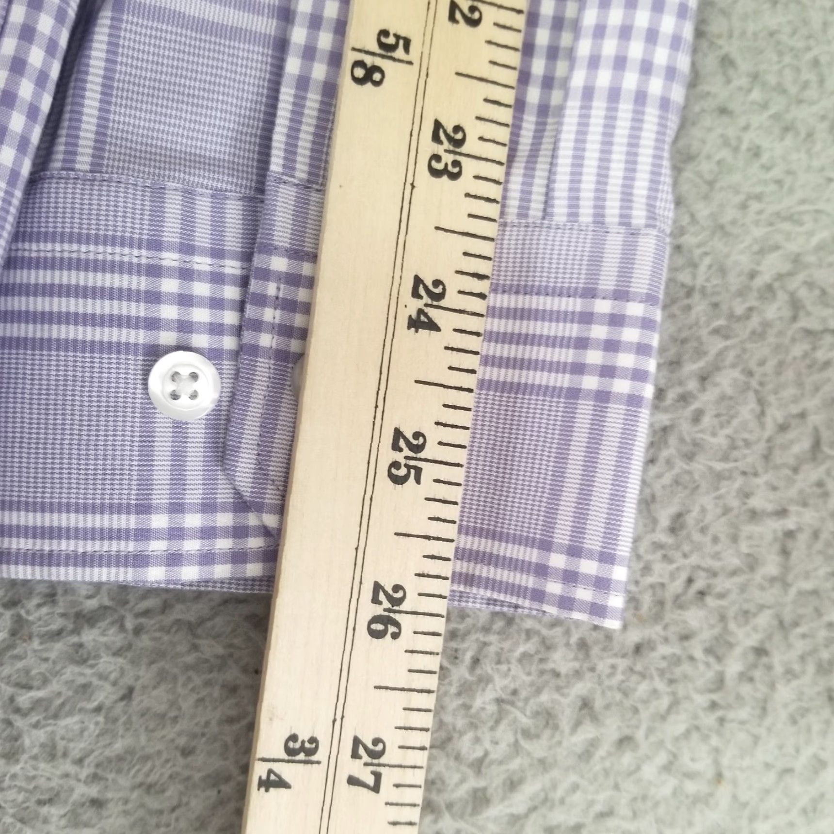 Old Navy Old Navy Mens Shirt Slim Fit Button-Up Long Sleeve Purple White Check Casual Size US L / EU 52-54 / 3 - 7 Thumbnail