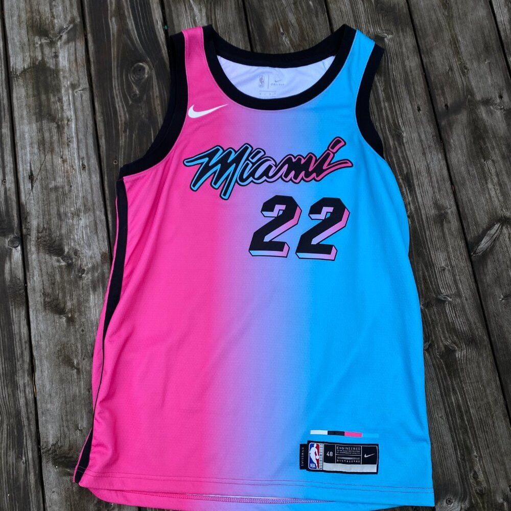 Nike Nike X NBA Miami Heat Jimmy Butler Jersel Size Large 48 Con Size US L / EU 52-54 / 3 - 2 Thumbnail