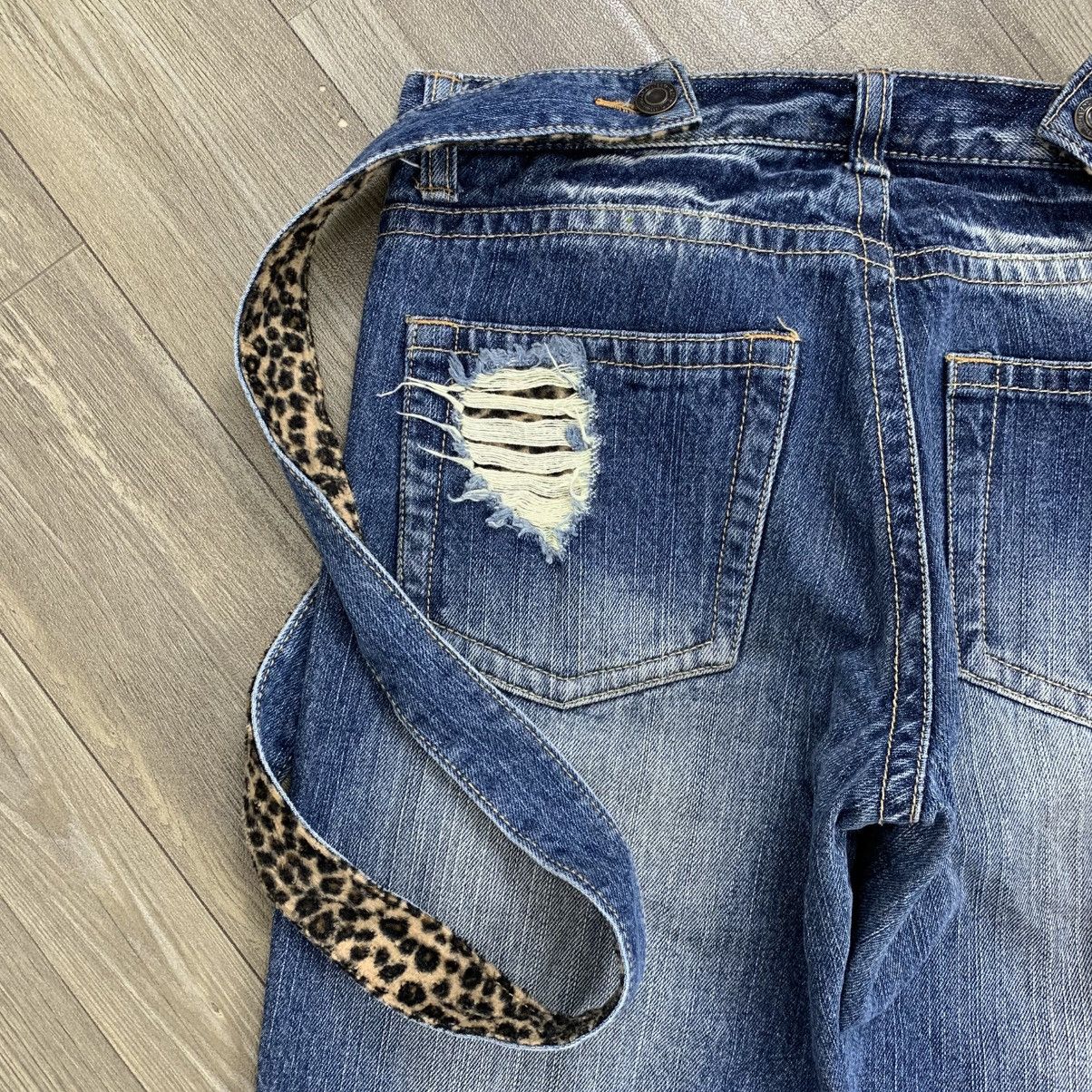 If Six Was Nine × Japanese Brand × Le Grande Bleu (L.G.B.) Ifsixwasnine Style💥Chip Clip Leopard Distressed Faded Jeans Size US 29 - 12 Thumbnail
