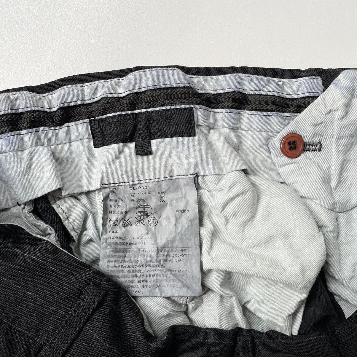 Comme des Garcons Black/Grey Pinstripe Tech Twill Trousers Size US 32 / EU 48 - 6 Thumbnail