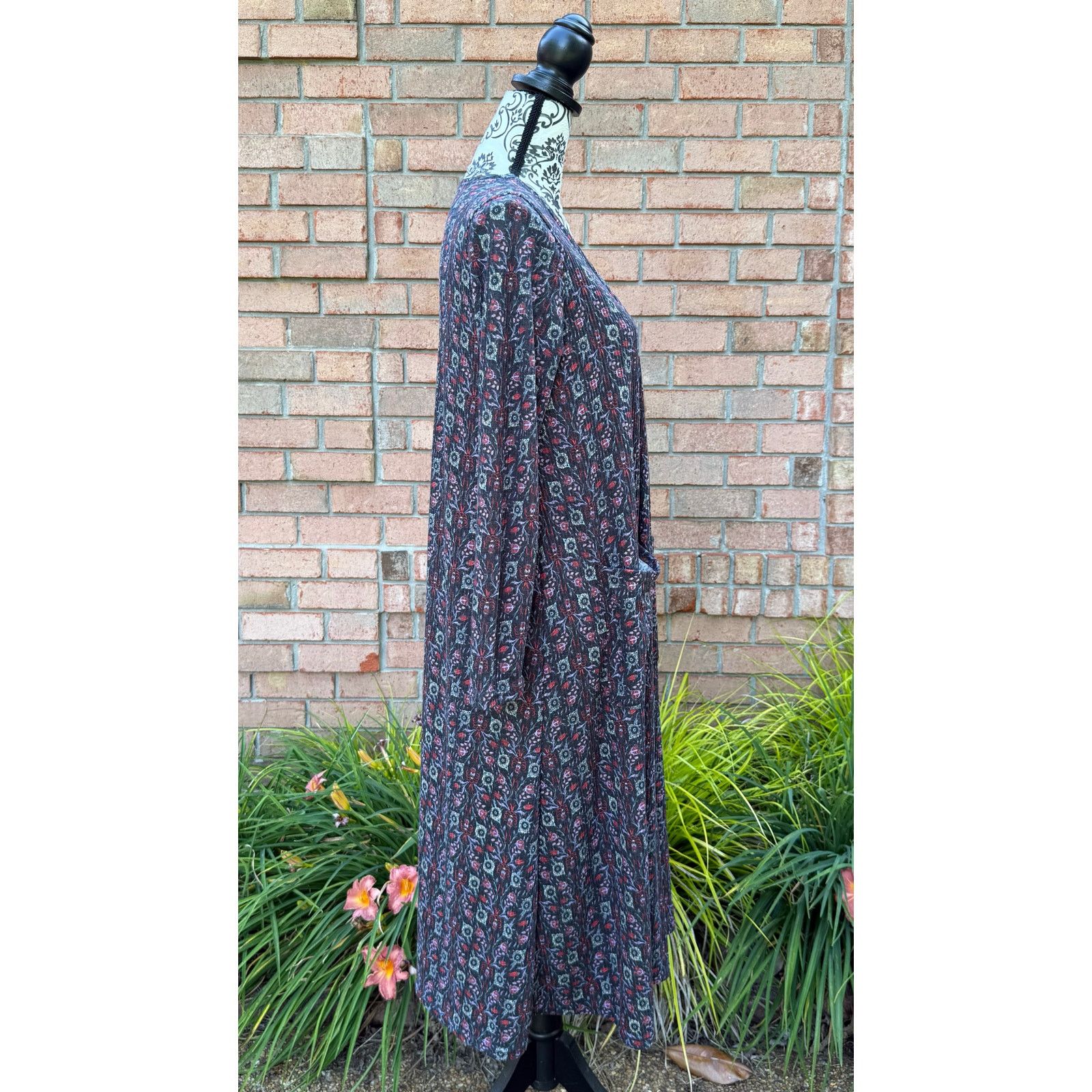 Other NWT Lularoe Multicolor Floral Partterm Sarah Cardigan Medium Size M / US 6-8 / IT 42-44 - 2 Thumbnail