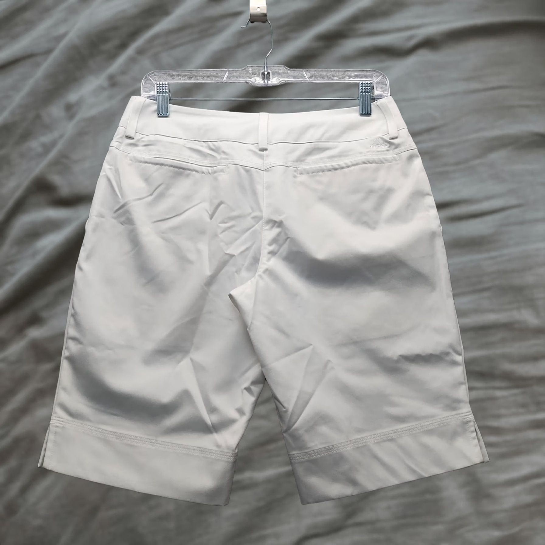 Adidas Adidas Climalite Shorts Womens 4 White Regular Fit High Waist Slash Pocket Size 27" / US 4 / IT 40 - 1 Thumbnail