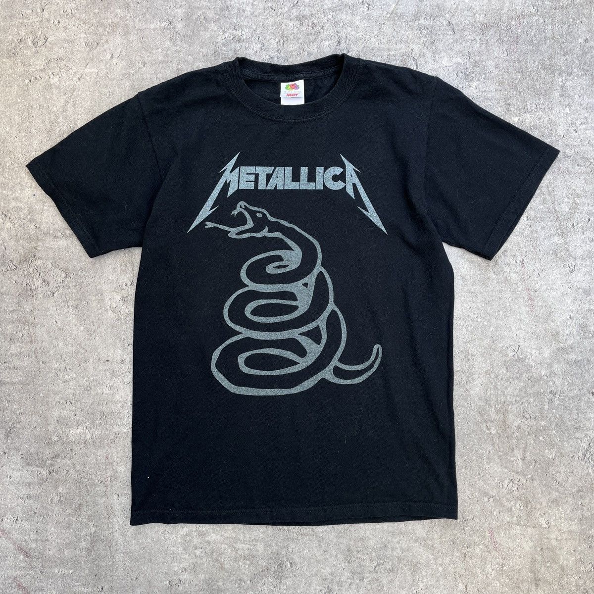 Pre-owned Band Tees X Metallica Vintage Metallica Snake Tee Fol In Black