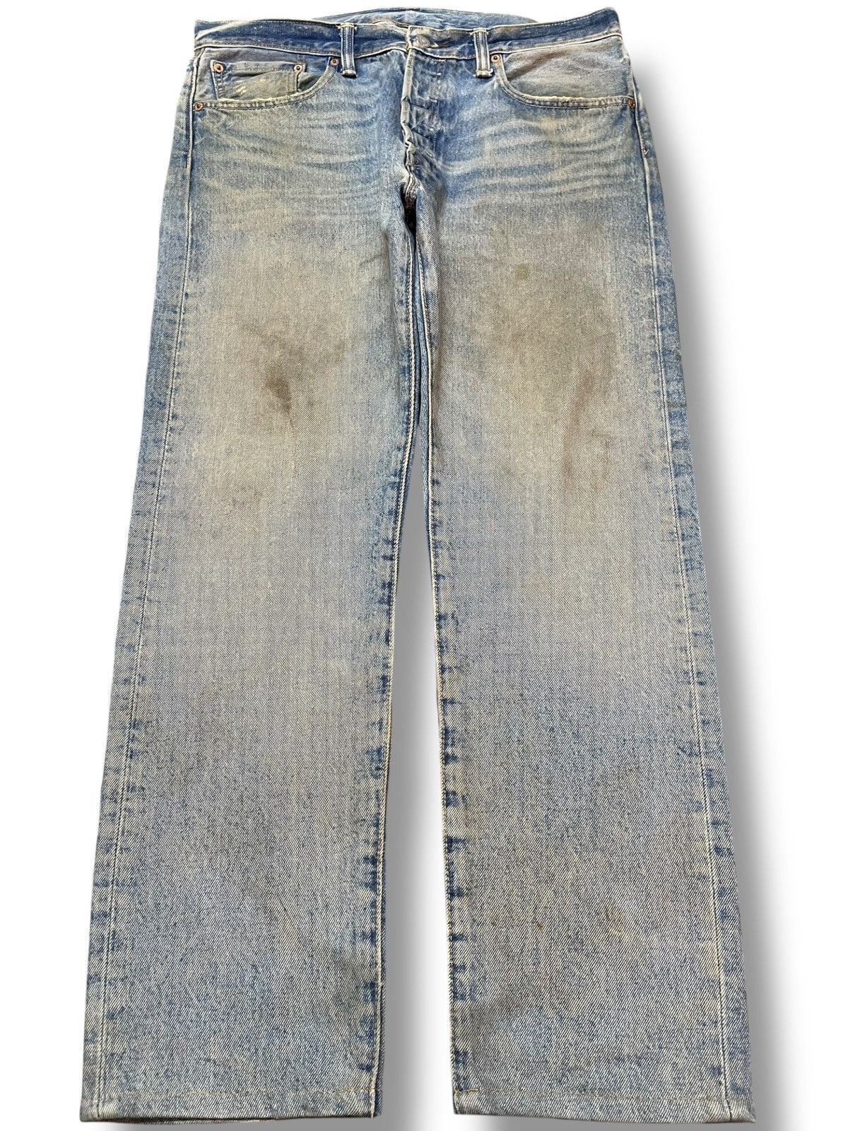 Levi's Vintage Y2K Levi’s 501 CT Mudwash Muddy Denim Size US 35 - 1 Thumbnail