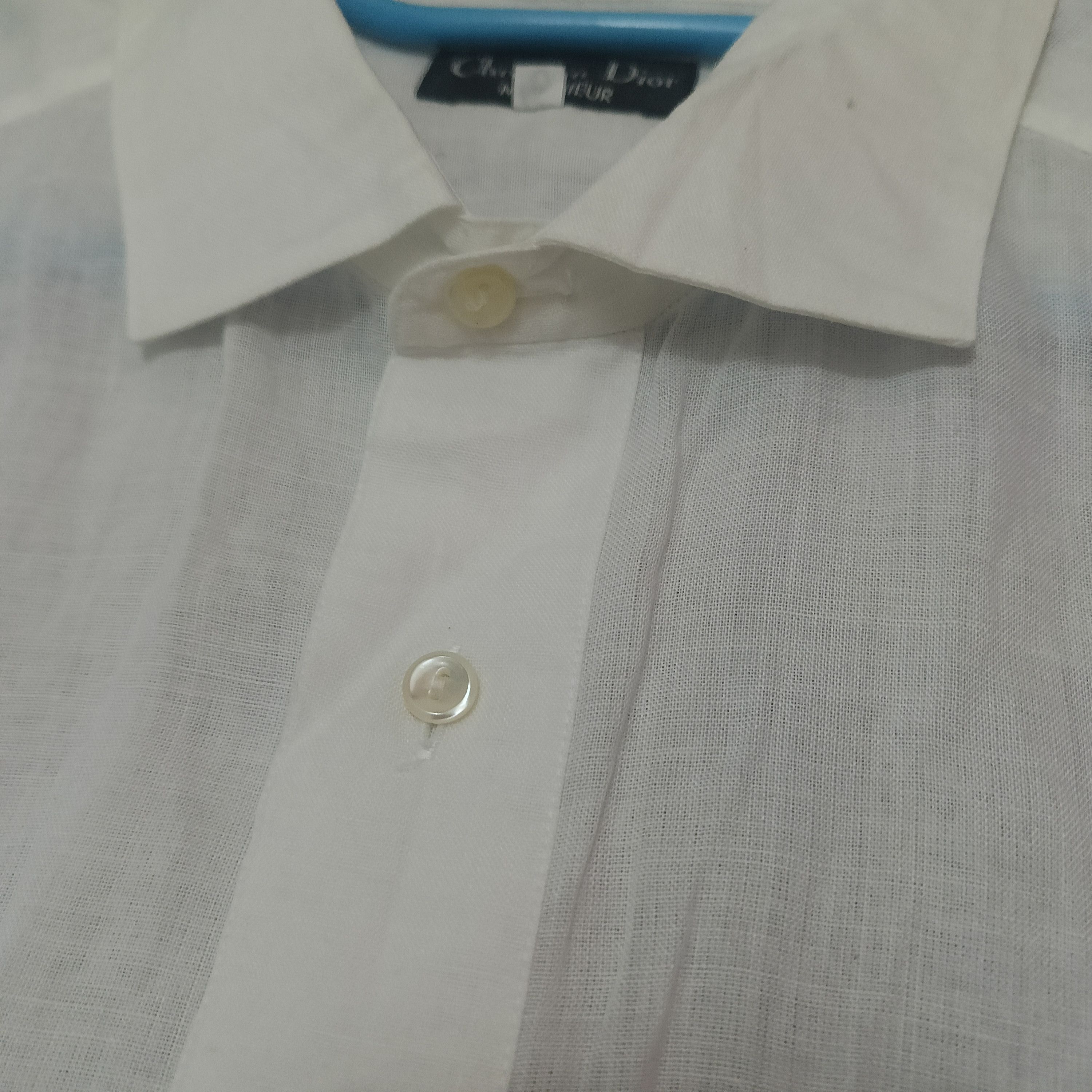 Christian Dior Monsieur Vtg Christian Dior Formal Shirt button up thin fabric Size US L / EU 52-54 / 3 - 2 Thumbnail