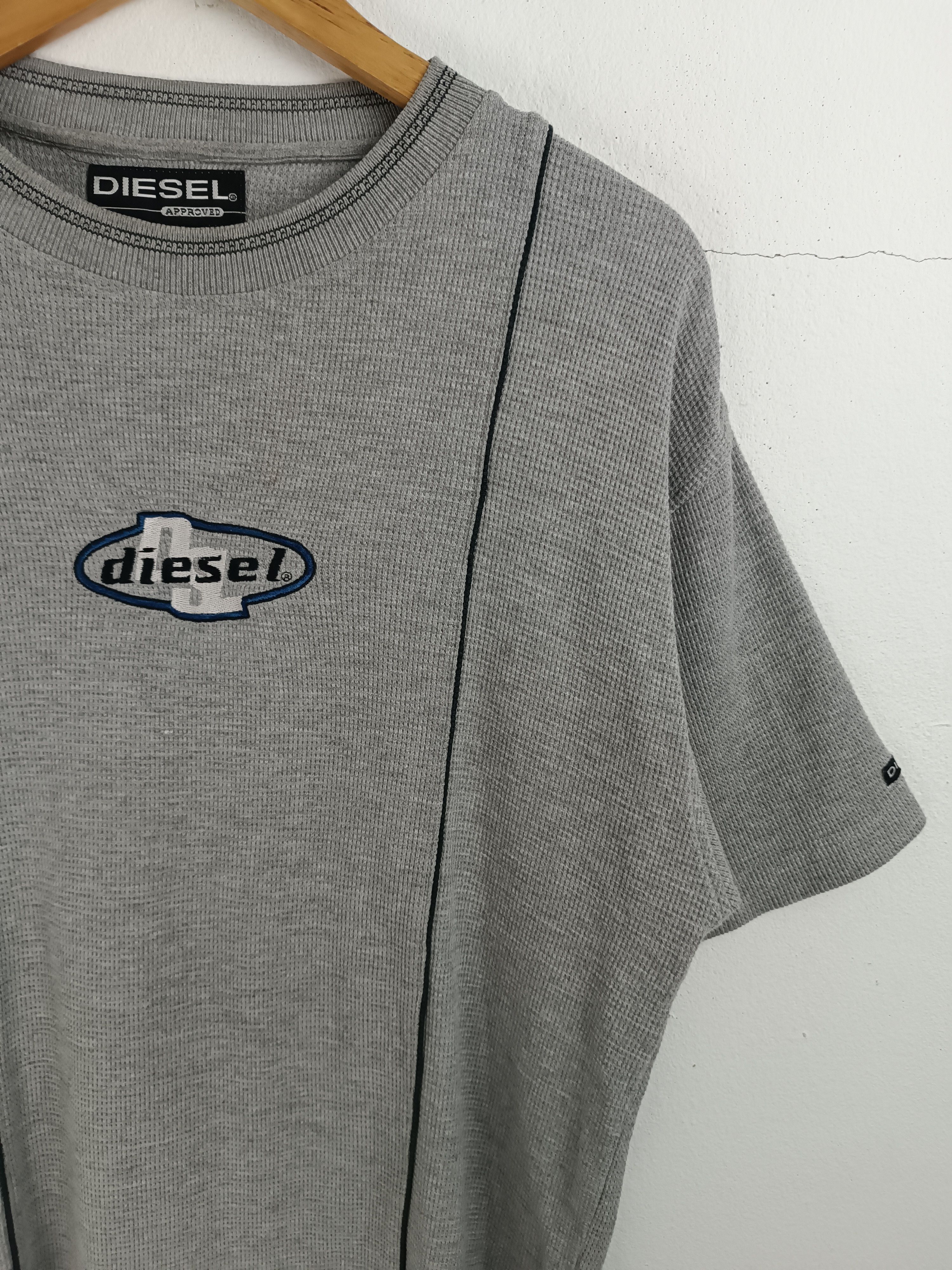 Vintage VINTAGE 2000s DIE-SEL WAFFLE KNIT EMBROID LOGO Y2K VERY RARE Size US L / EU 52-54 / 3 - 6 Thumbnail