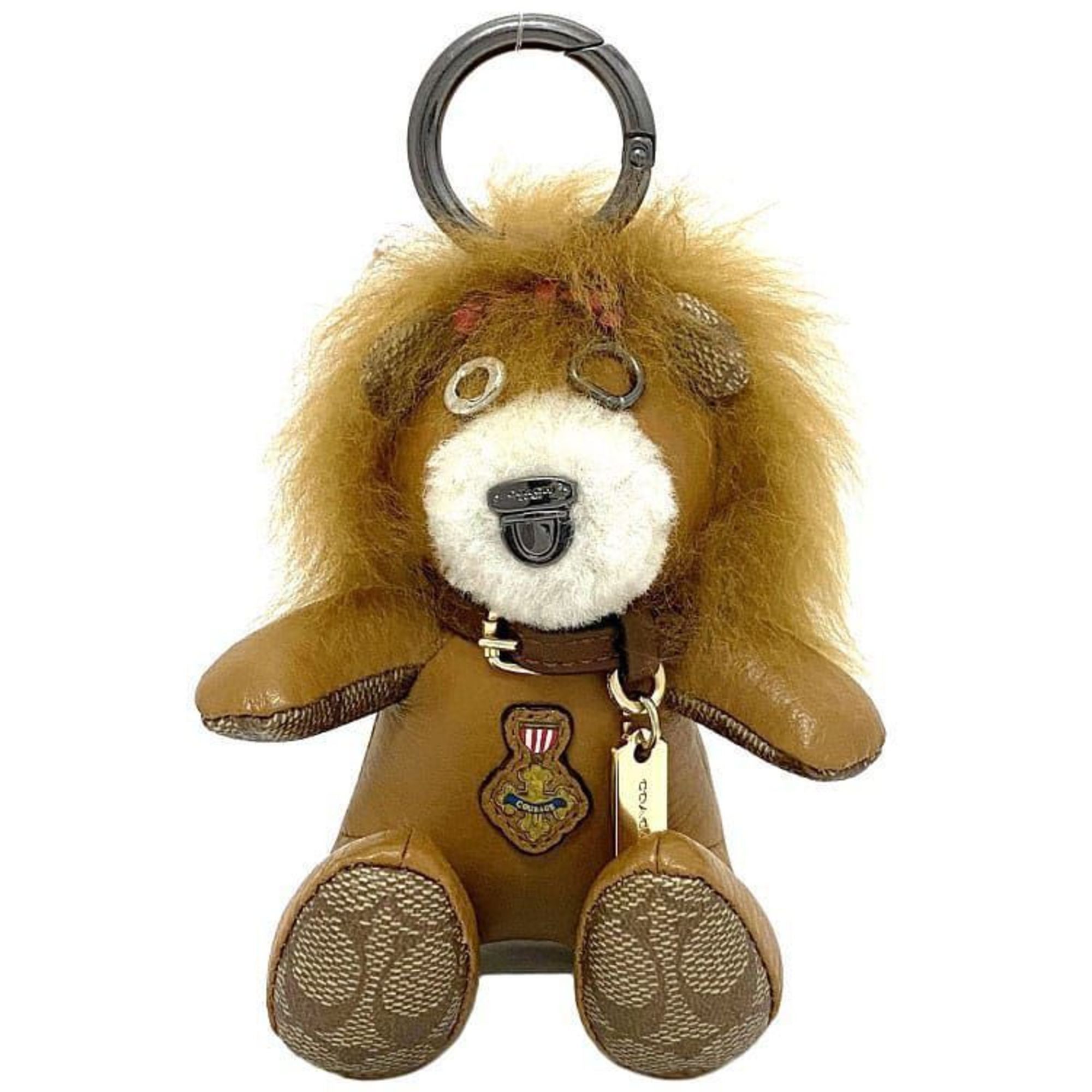 NWT fashion COACH 6072 Halloween Skeleton Teddy Bear Key Chain Ring Bag Charm