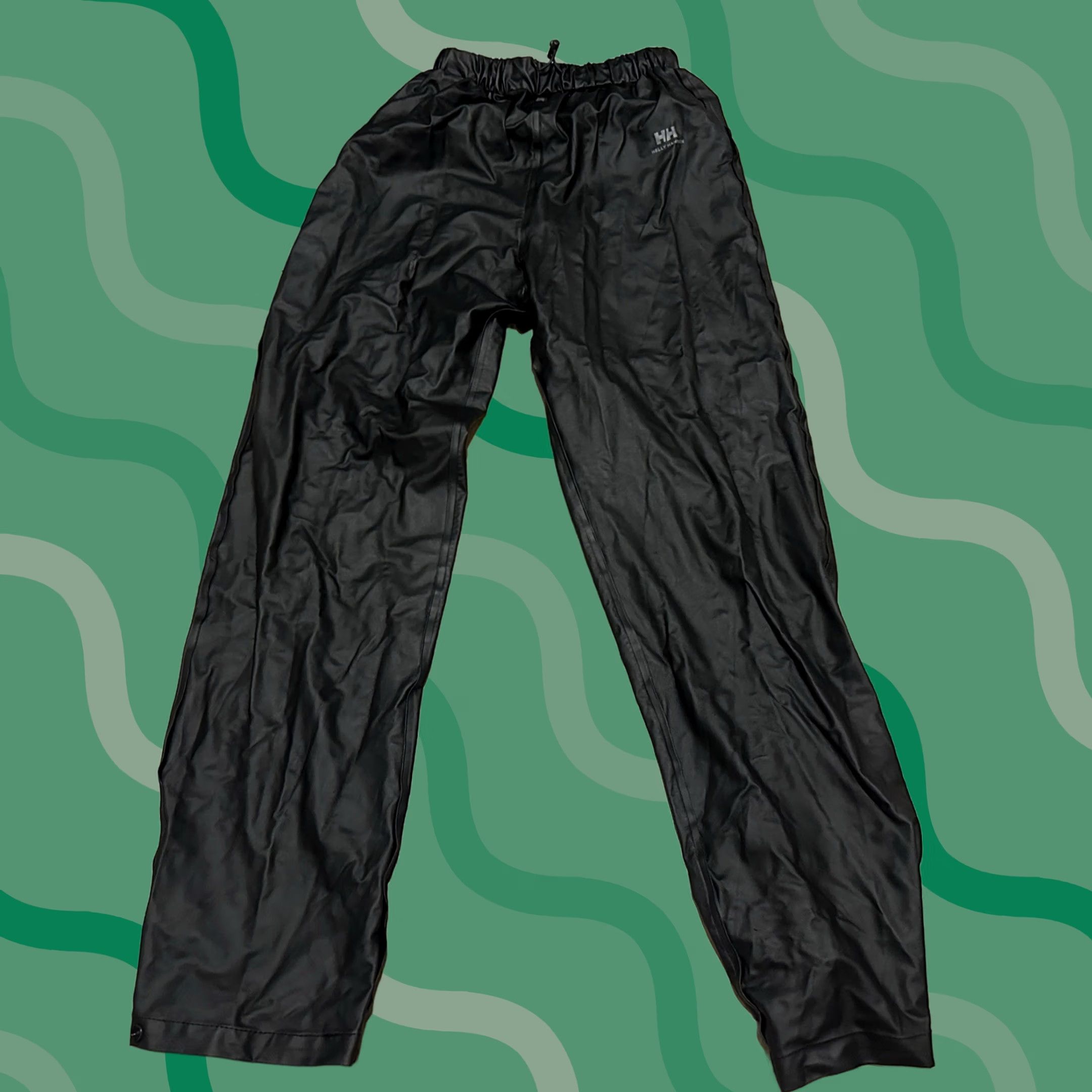 Helly Hansen Helly Hansen Rain Pants Mens XS Tapered Black Outdoor Hiking Activewear Nylon Size US 27 - 1 Thumbnail