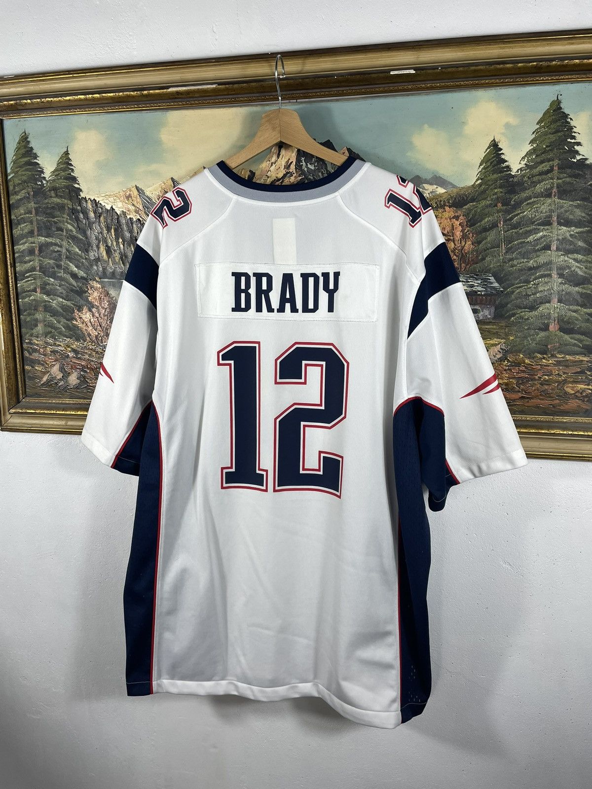 NFL × Nike Nike NFL Patriots Jersey Short Sleeve Brady 12 Size US XXL / EU 58 / 5 - 7 Thumbnail
