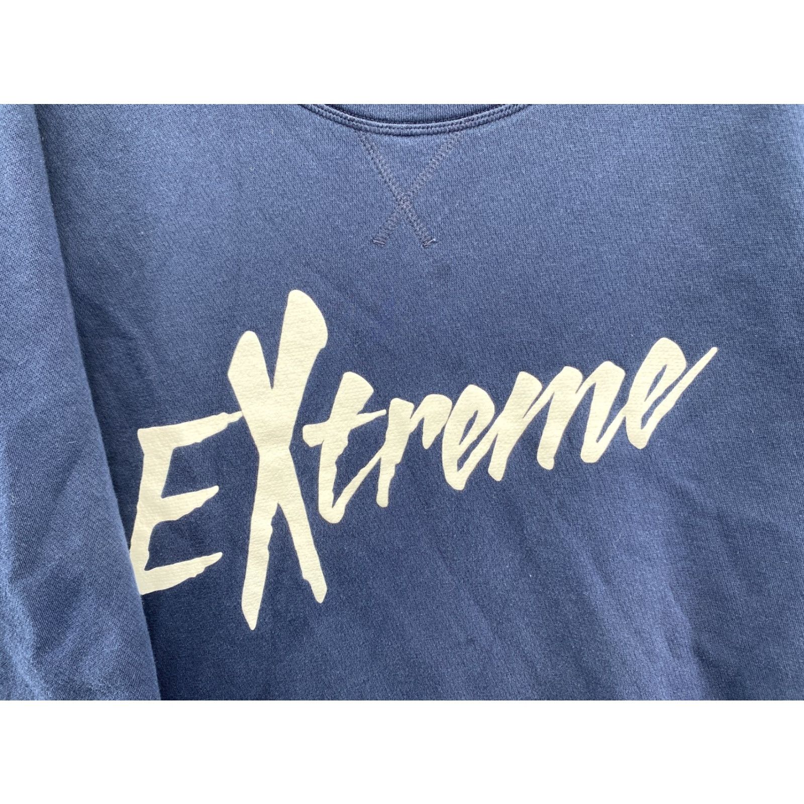 Adidas adidas Extreme Blue Pullover Sweatshirt Hoodie Men L Blue Modern Comfort All Seasons Mens Size US L / EU 52-54 / 3 - 3 Thumbnail
