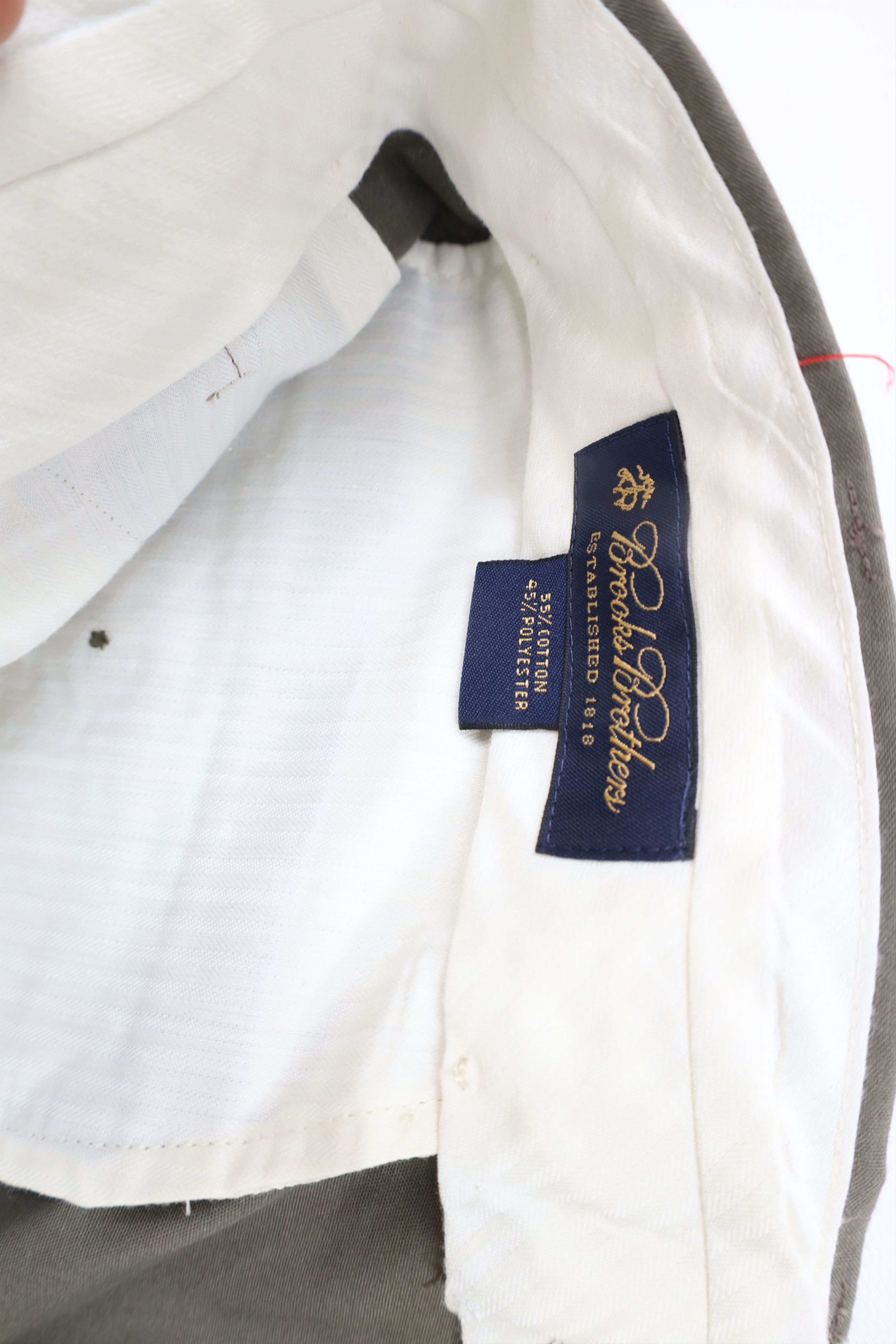 Brooks Brothers Brooks Brothers 2 Piece Wedding Suit Grayish Green Size 44L - 16 Thumbnail