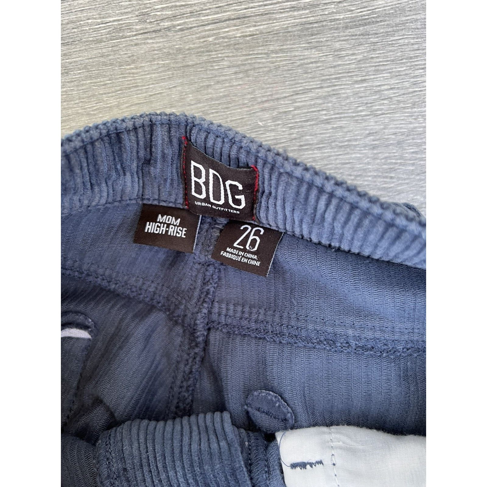 Bdg BDG blue navy corduroy jeans men blue velvet size 26 A000195 Size US 26 / EU 42 - 6 Thumbnail
