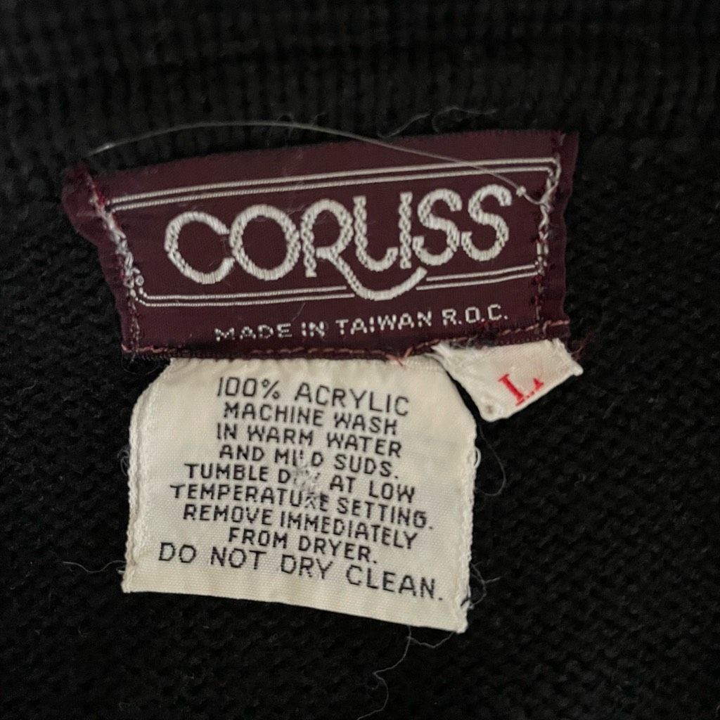 Vintage Vintage 70s Corliss Split Neck Tunic Sweater Black M L Size M / US 6-8 / IT 42-44 - 8 Thumbnail